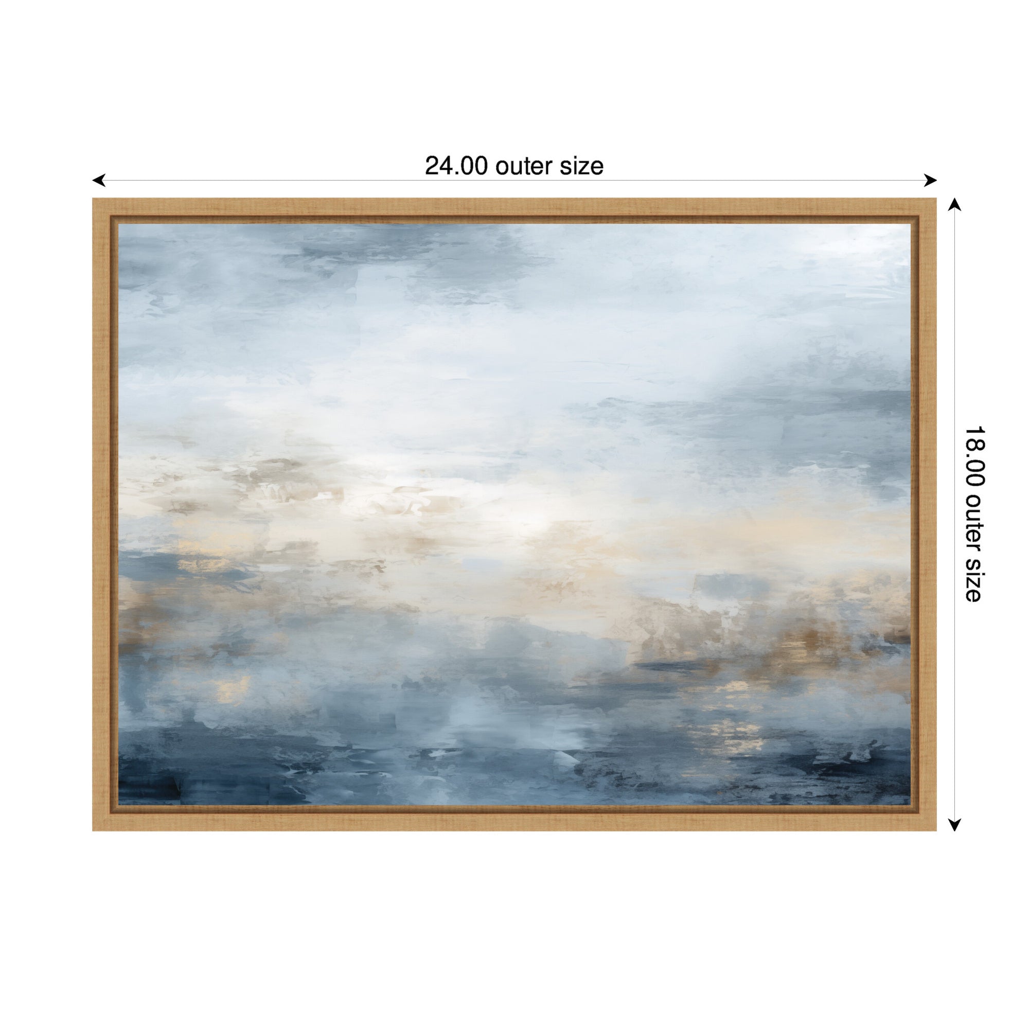 Framed Canvas 24x18 Sylvie Natural 2