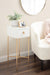Tea Table White Gold 12x12x30 7
