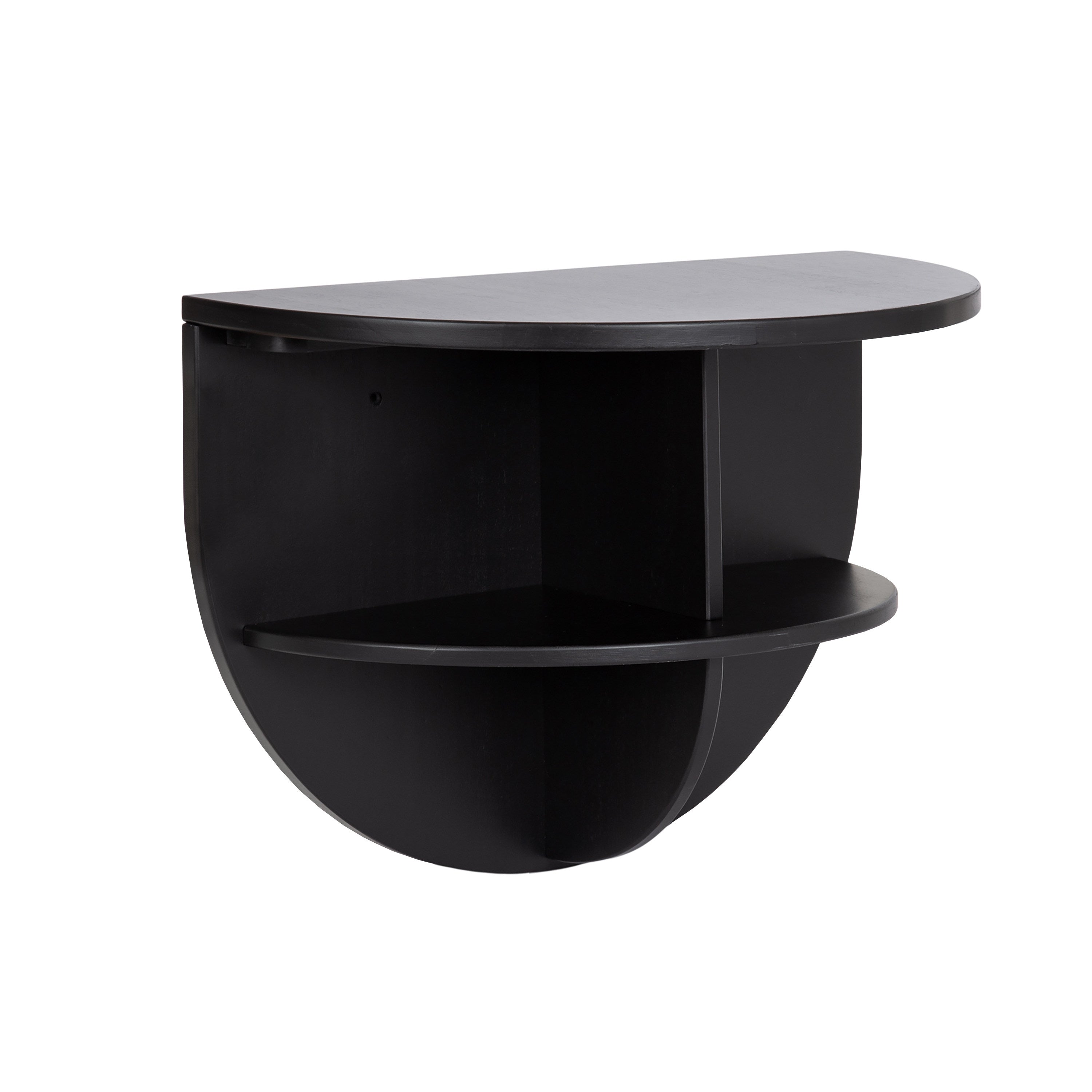 Floating Side Table Black 18x14 1