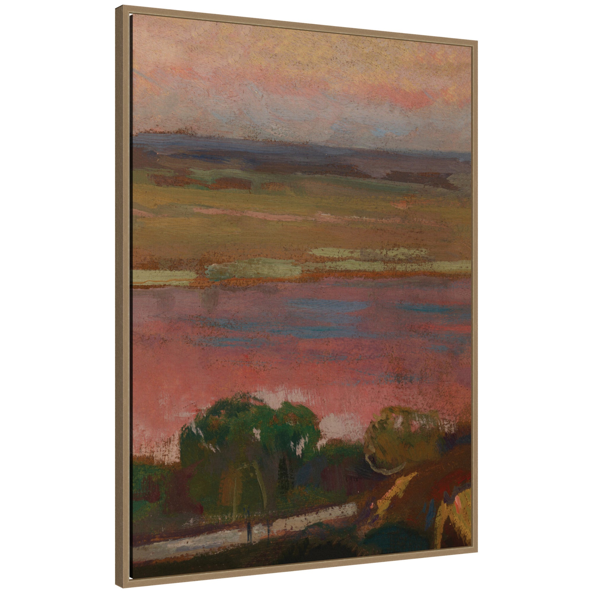 Framed Canvas 28x38 Sylvie Dark Gold 1
