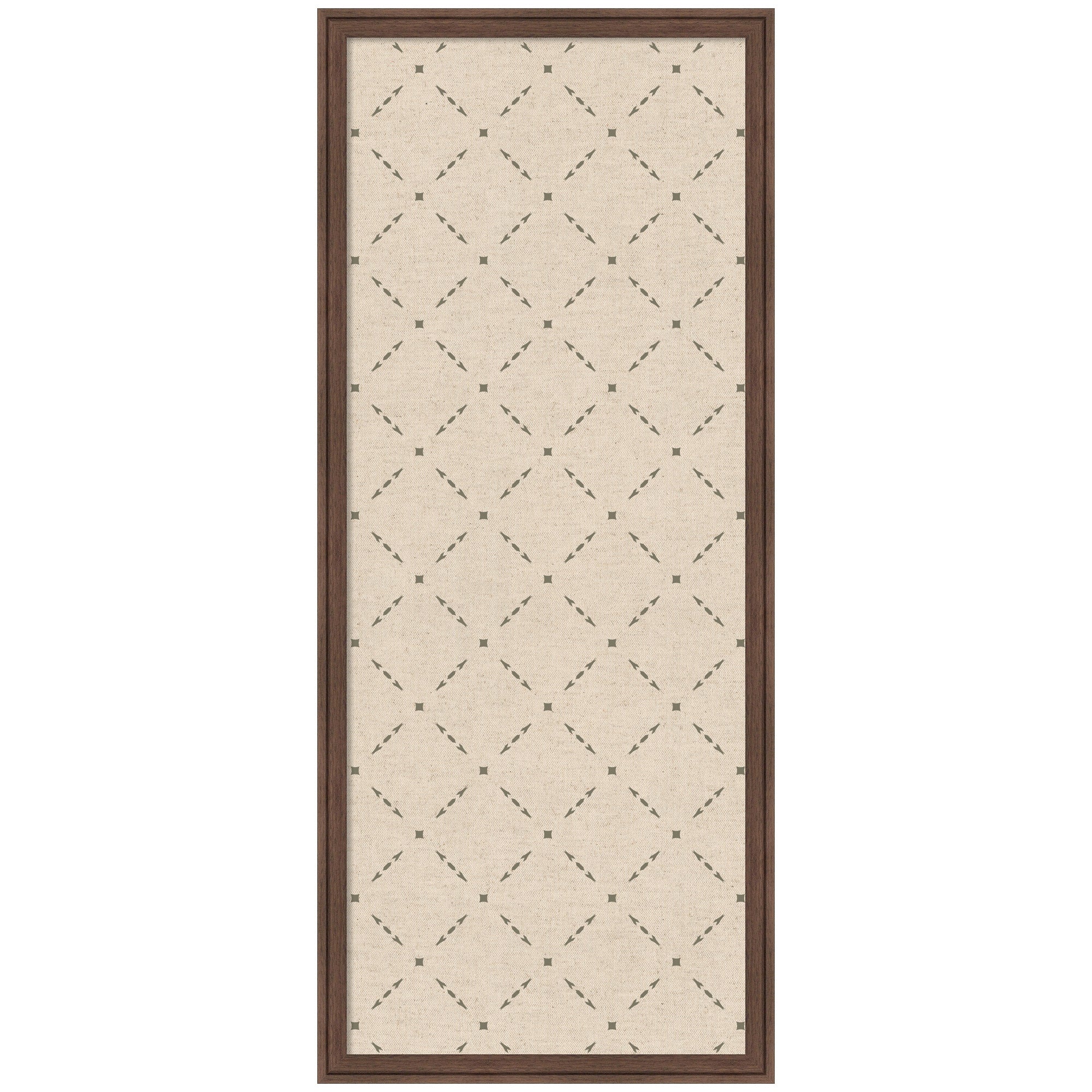 Pinboard Green Lattice Print