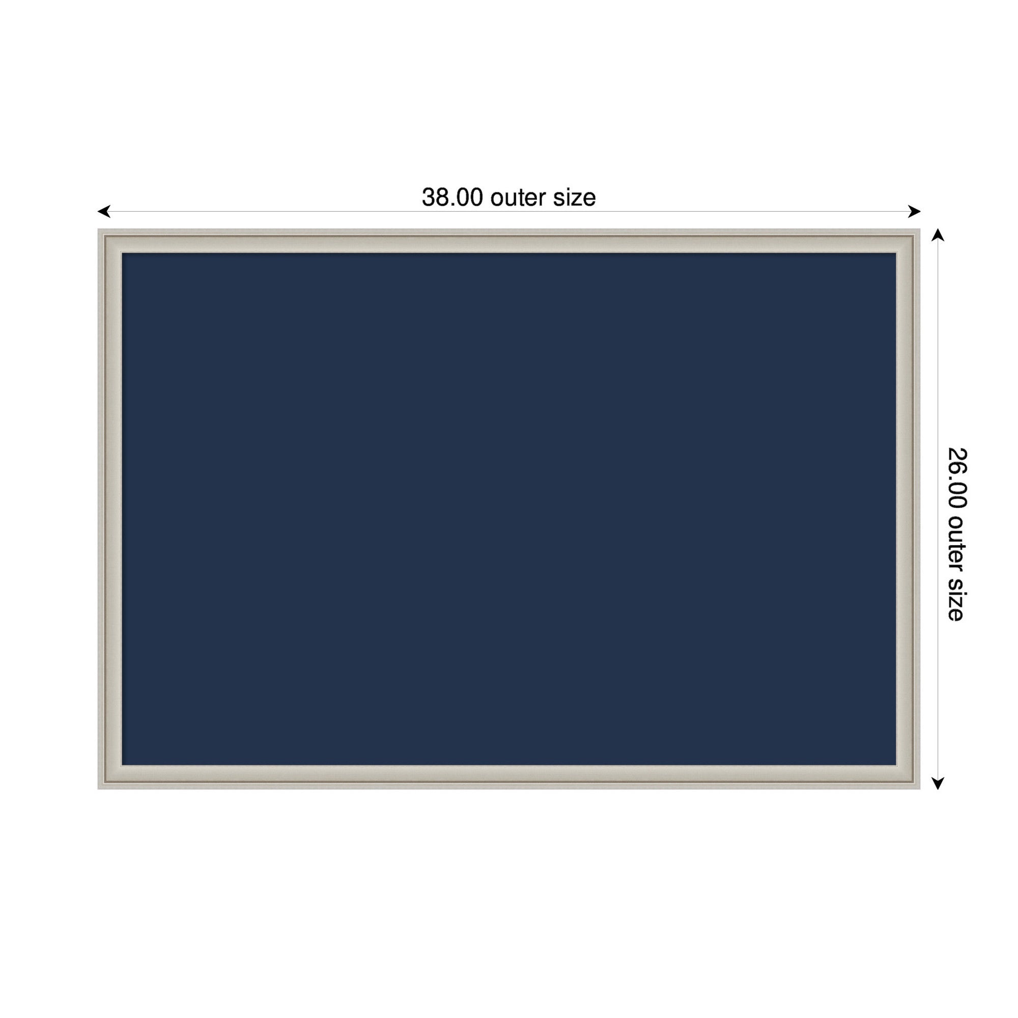 Framed Fabric Pinboard Midnight Harbor Blue Wall Organization