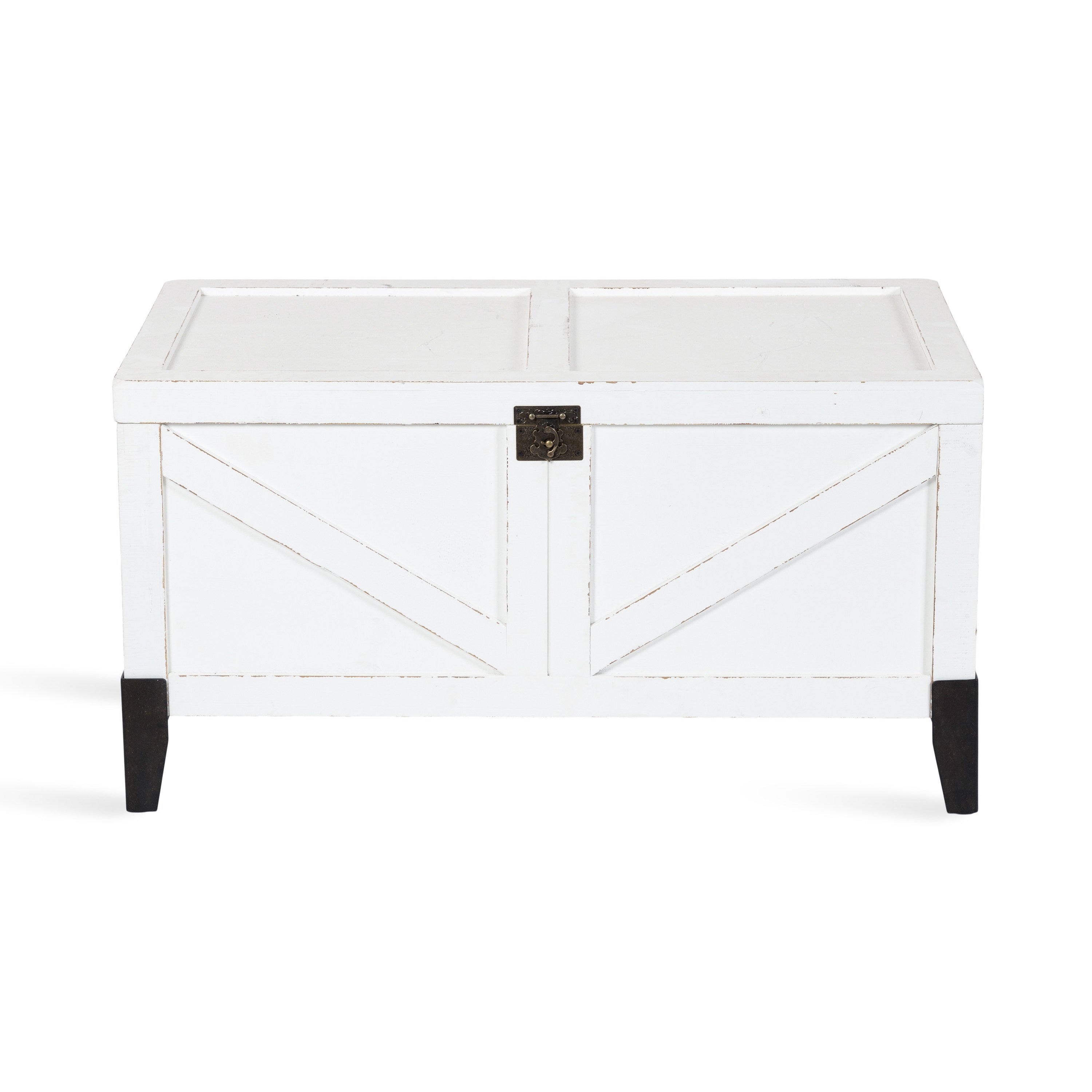 Cates Wood Coffee Table with Trunk Storage