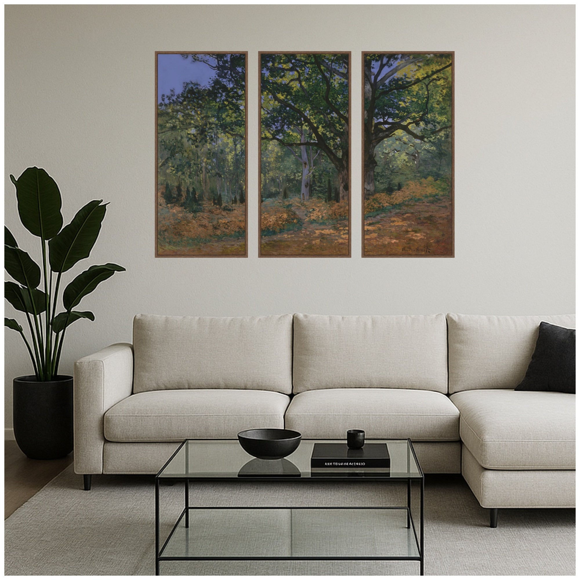 Art Set 3 Piece Set 18x40 Sylvie Walnut 7
