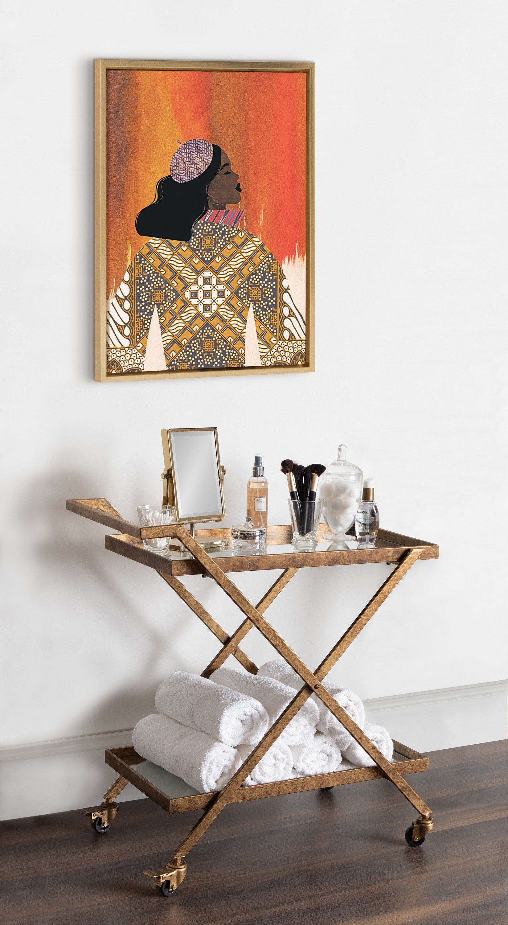 Sylvie Girlie Girl Framed Canvas by Nikki Chu