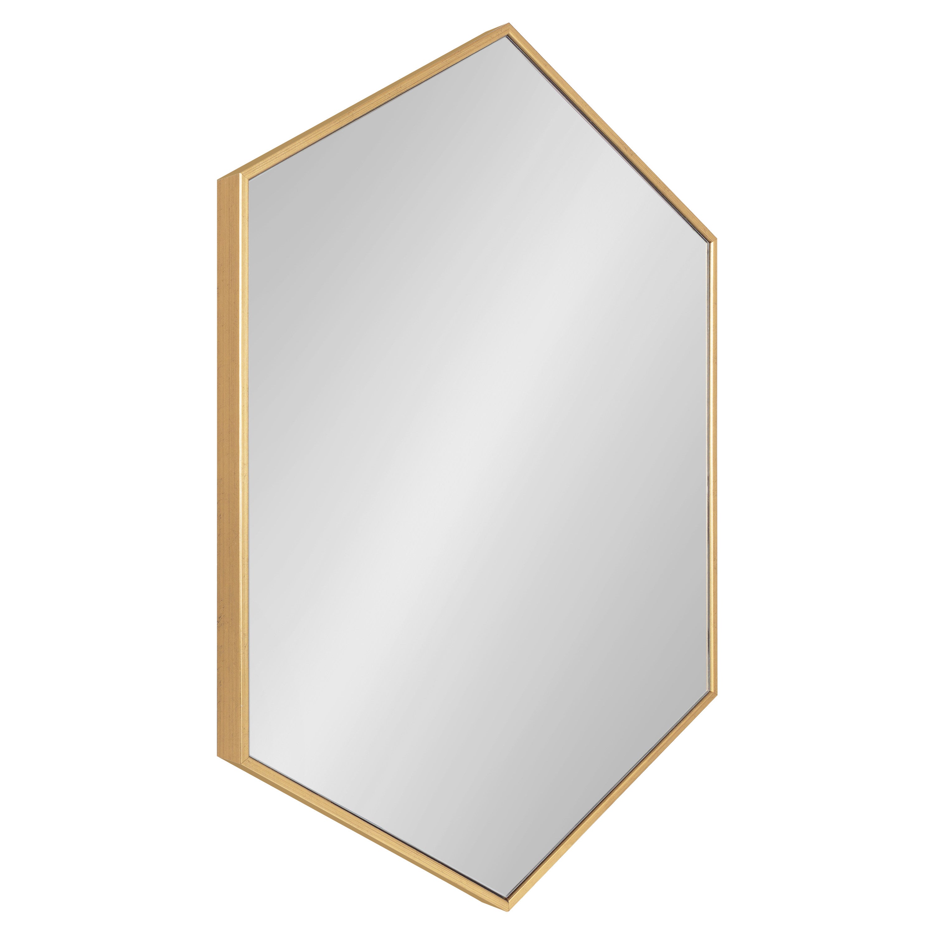 Hexagon Mirror Gold 24x36 1