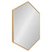 Hexagon Mirror Gold 24x36 1
