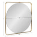 Square Mirror Gold 24x24 5