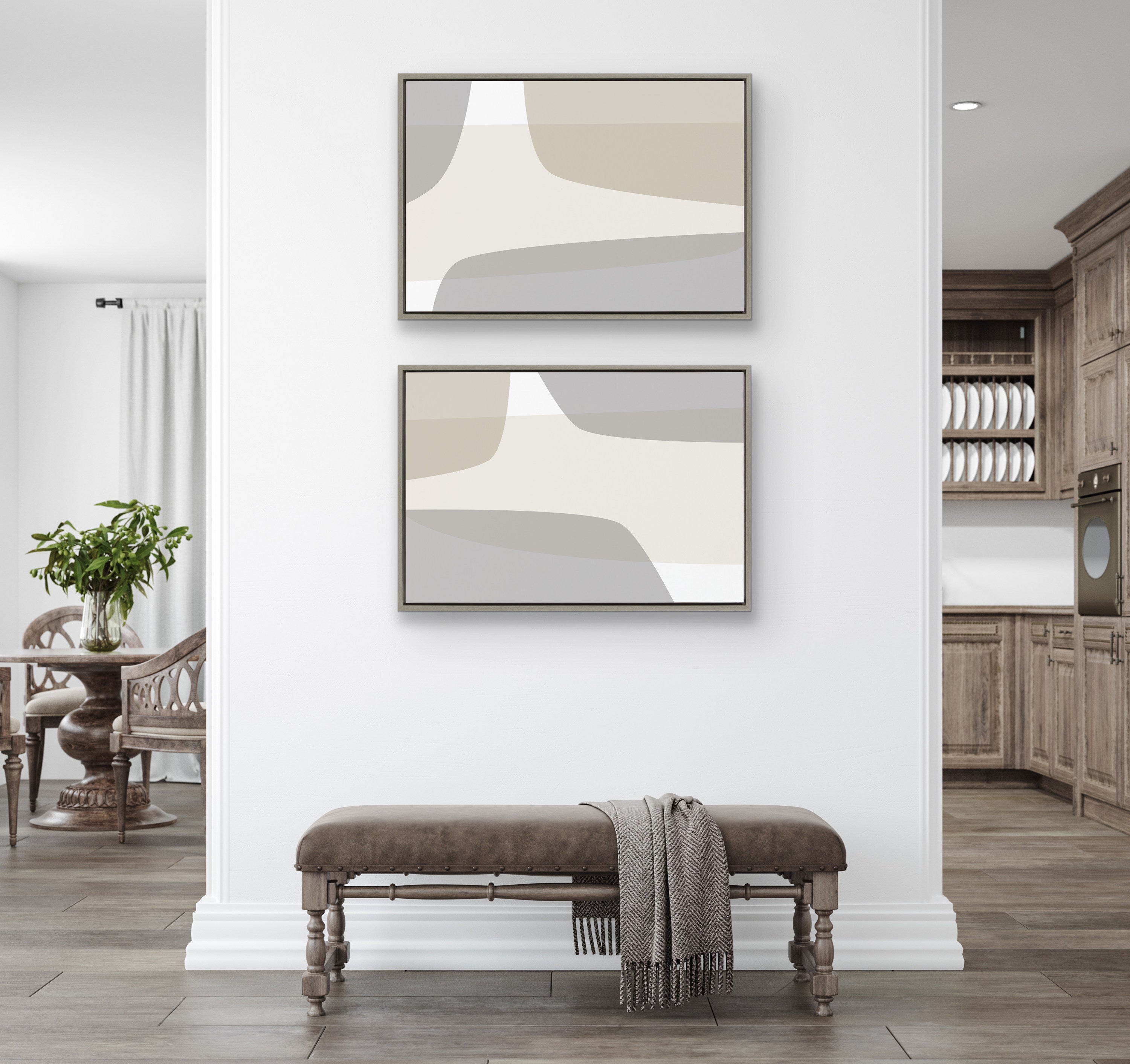 Art Set 2 Piece Set 23x33 Sylvie Graywash 6
