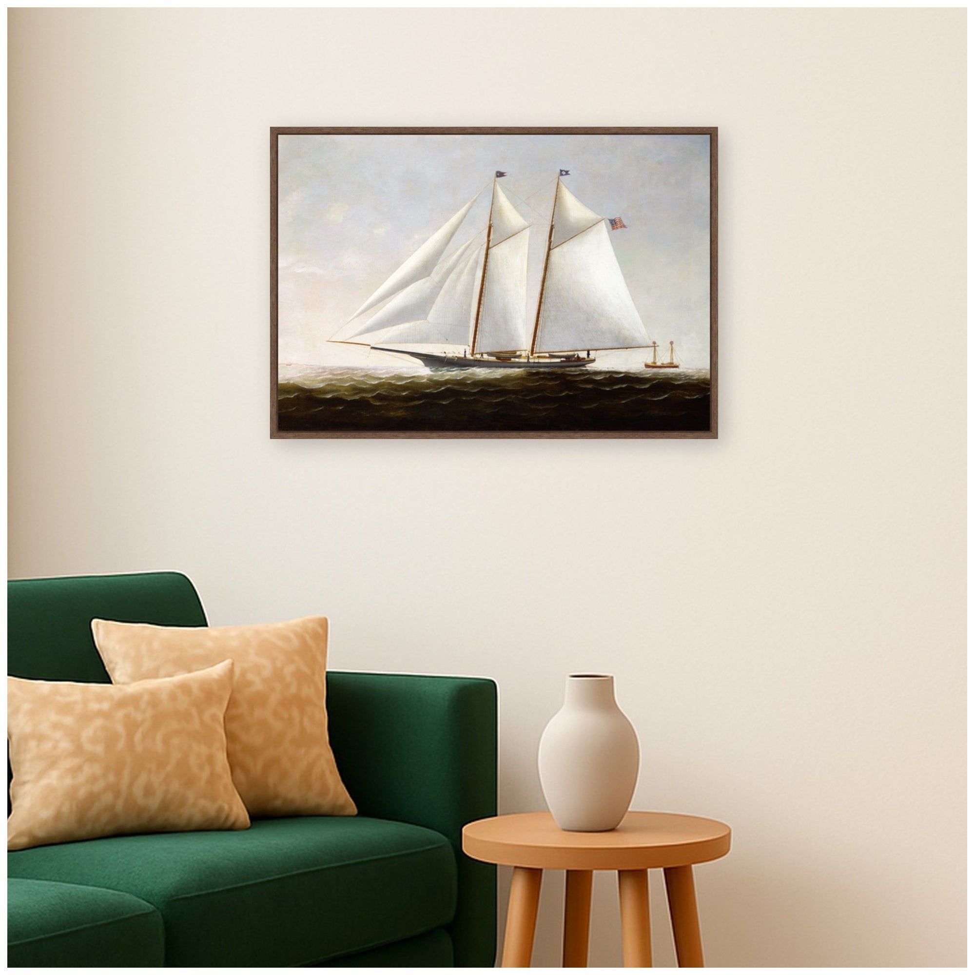 Framed Canvas 33x23 Sylvie Walnut 5
