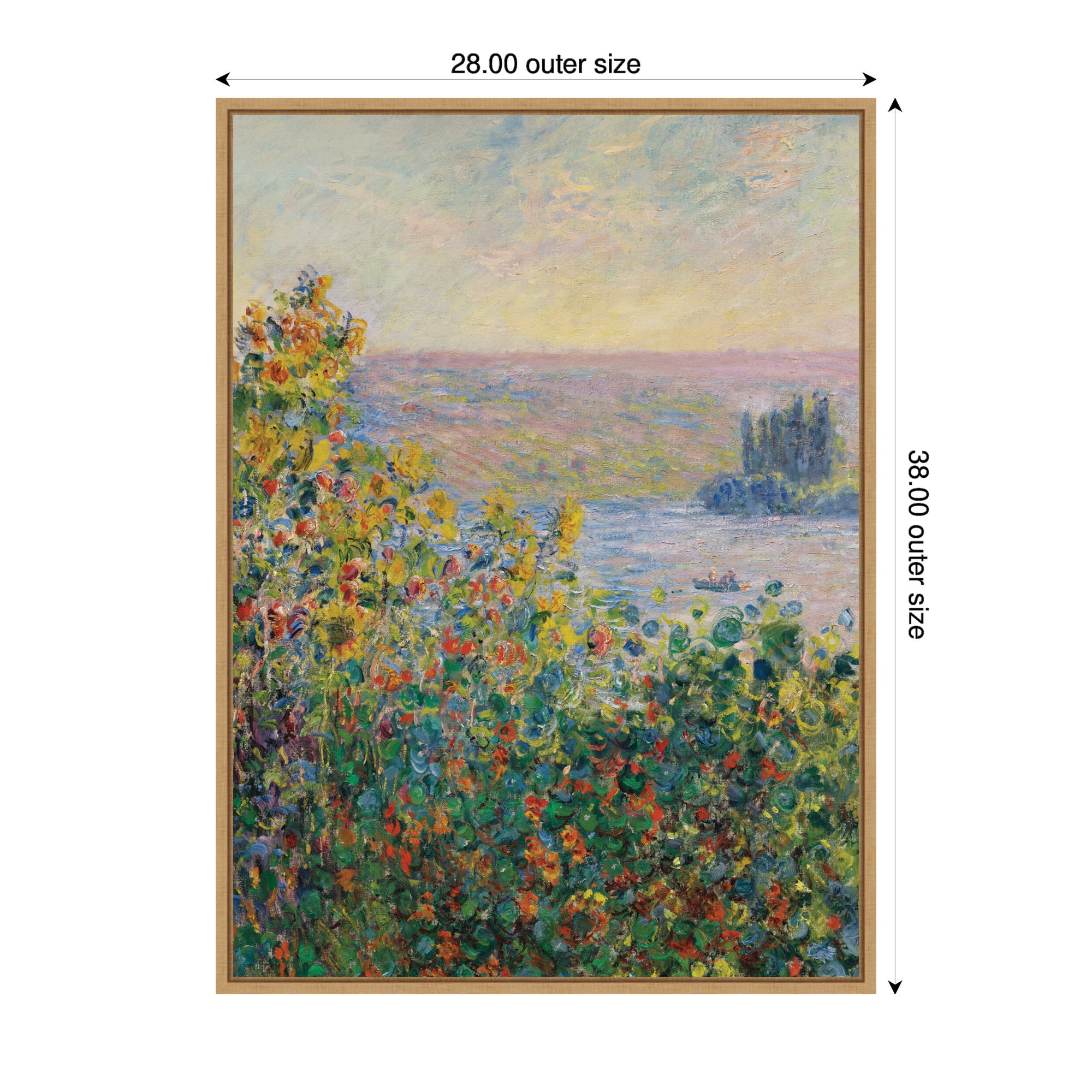 Framed Canvas 28x38 Sylvie Natural 2