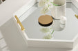Single Tray White Mirror 18x18 7