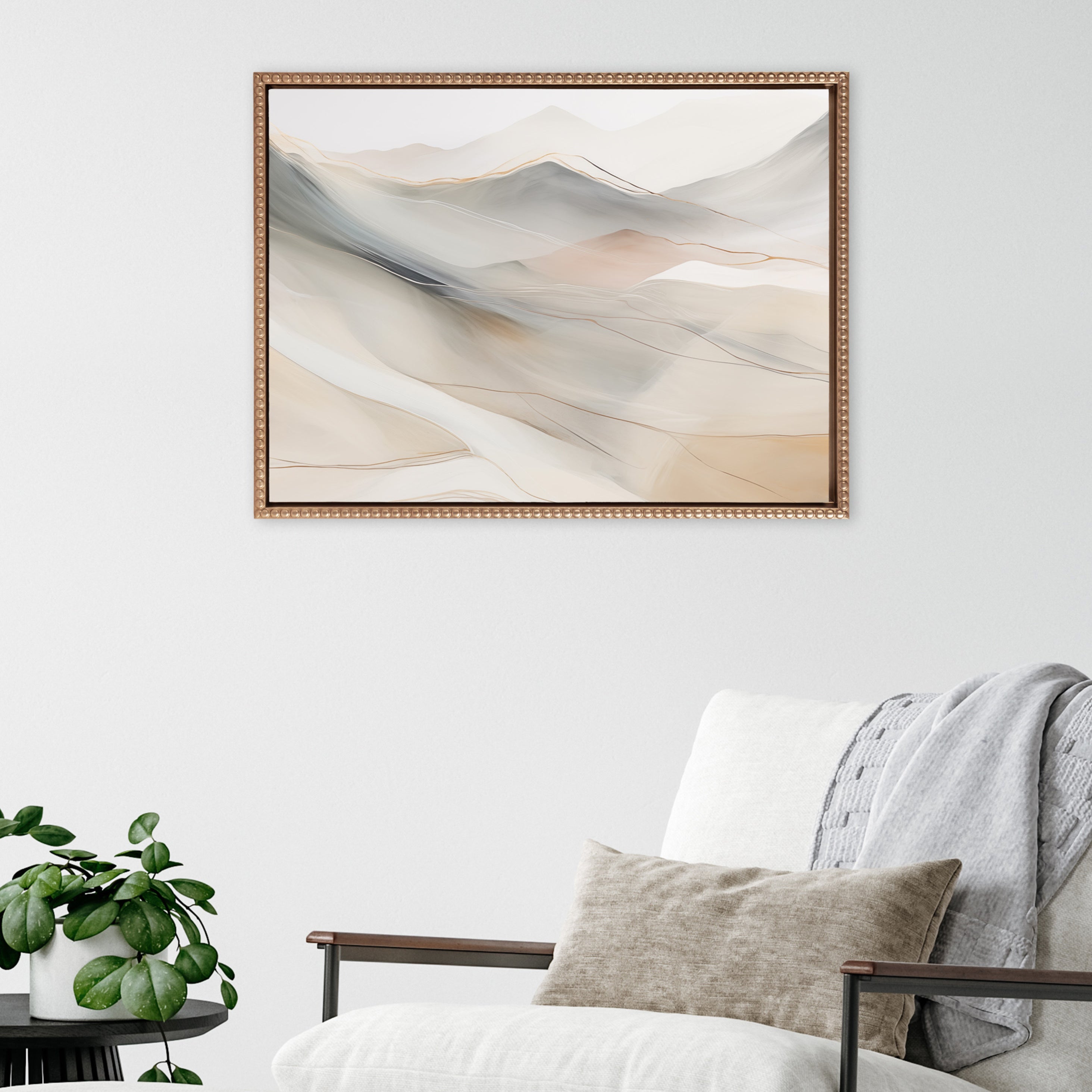 Framed Canvas 18x24 Sylvie Beaded Dark Gold 5
