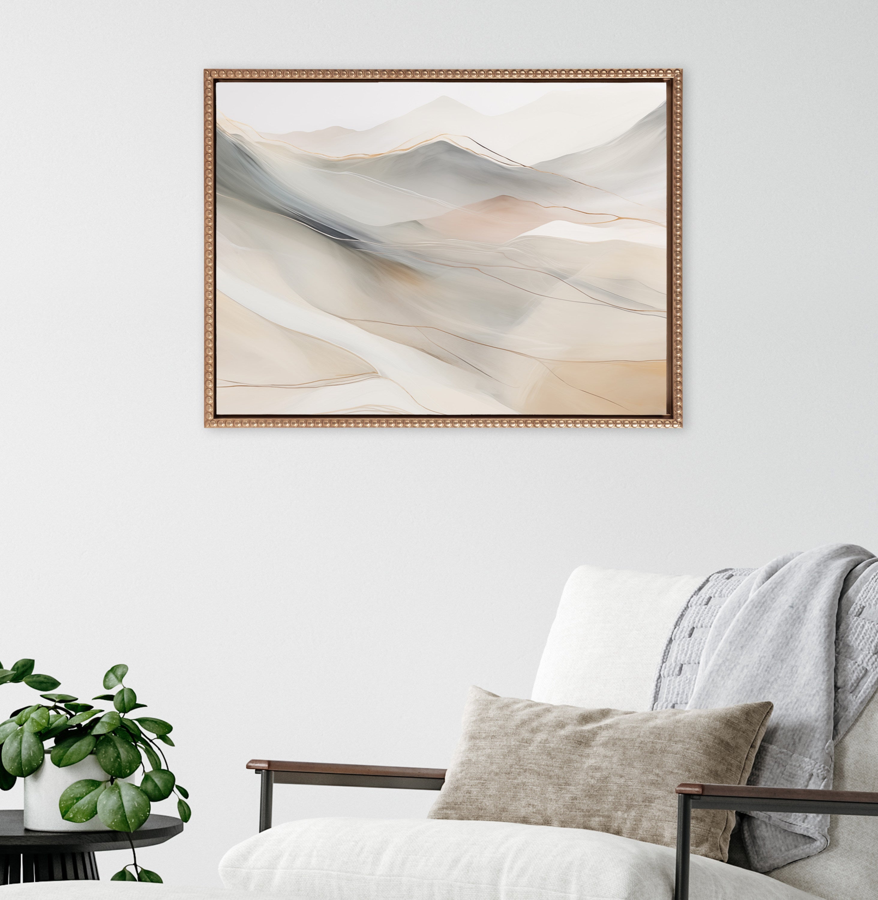 Framed Canvas 18x24 Sylvie Beaded Dark Gold 5