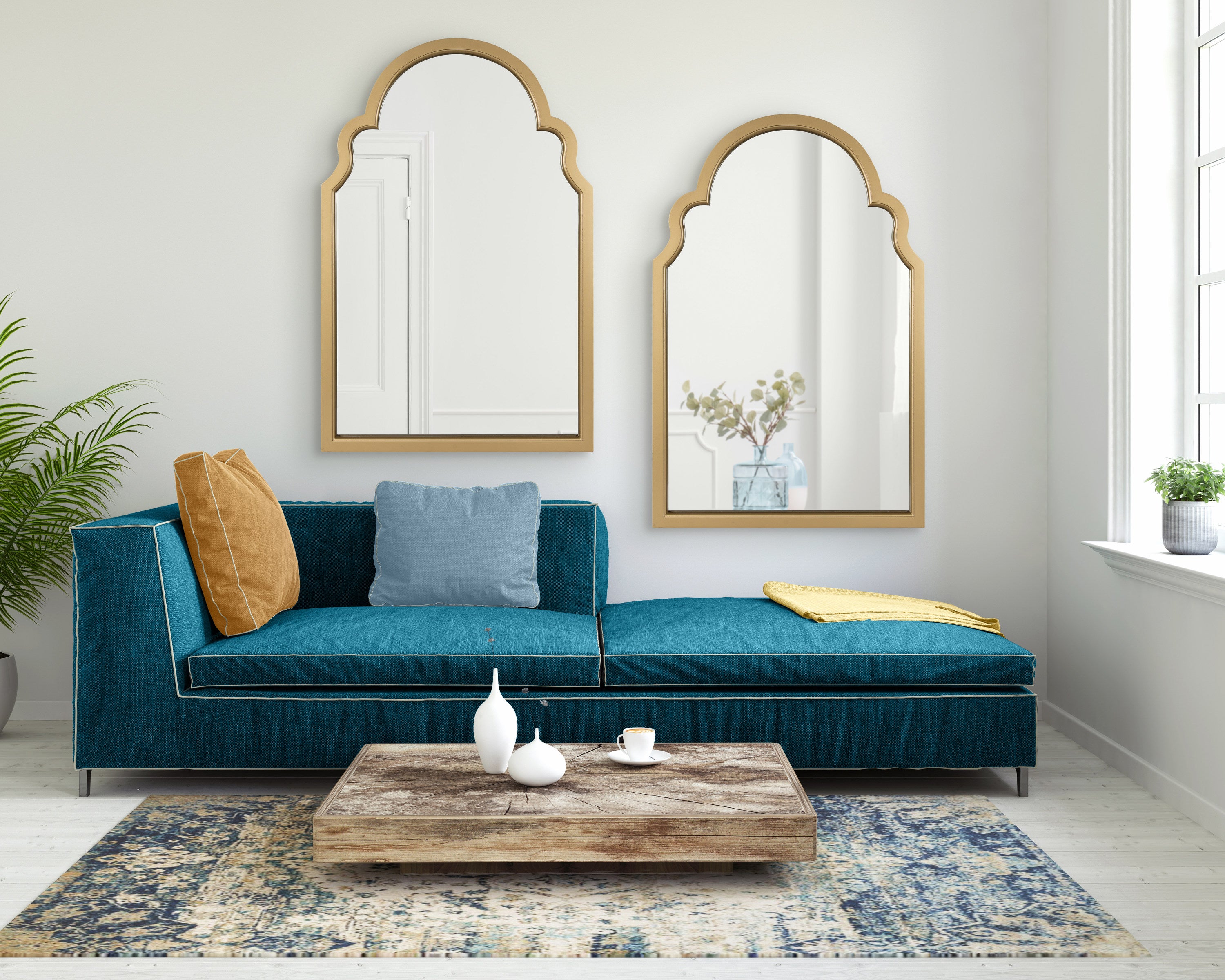 Arch Mirror Gold 24x36 7