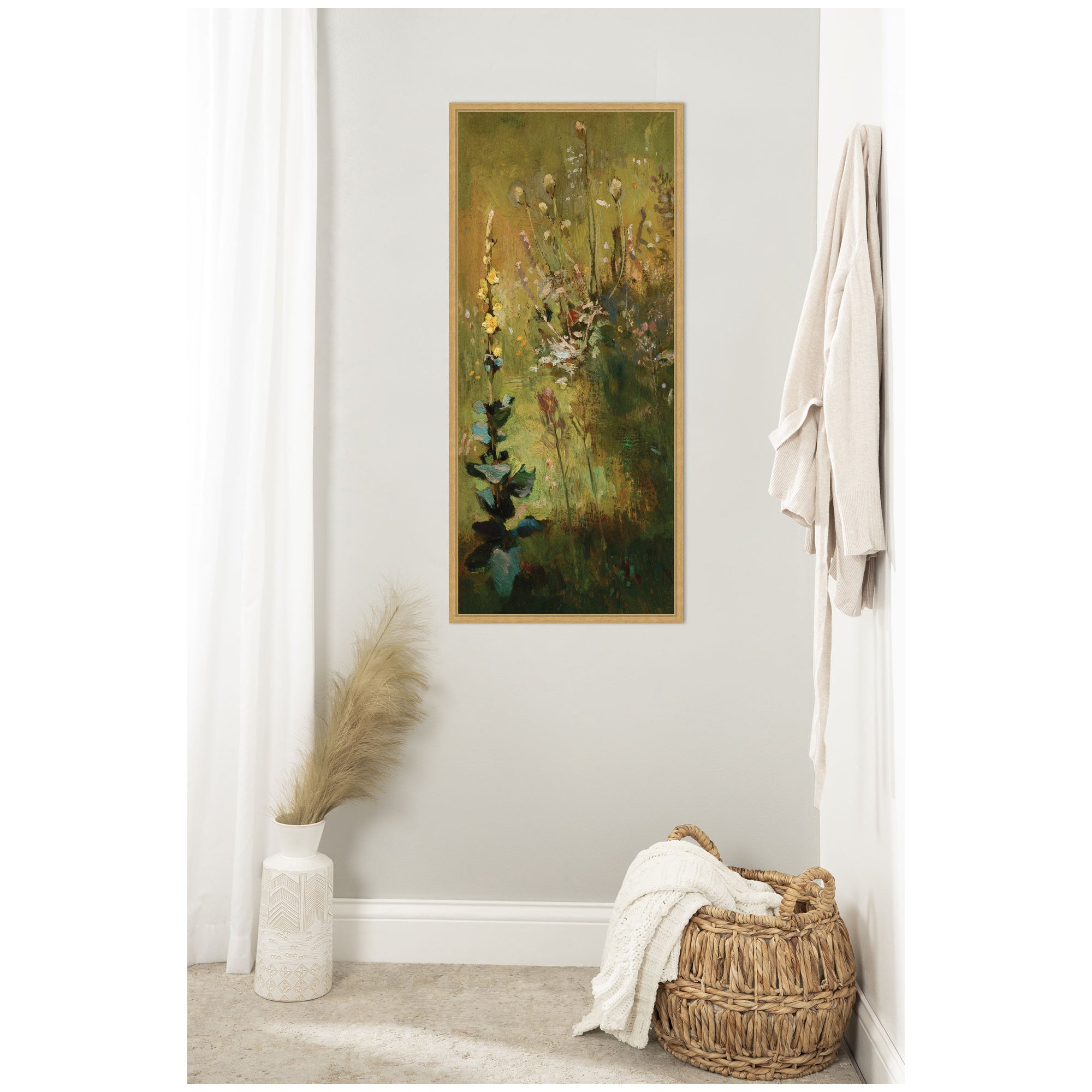 Framed Canvas 18x40 Sylvie Bright Gold 5