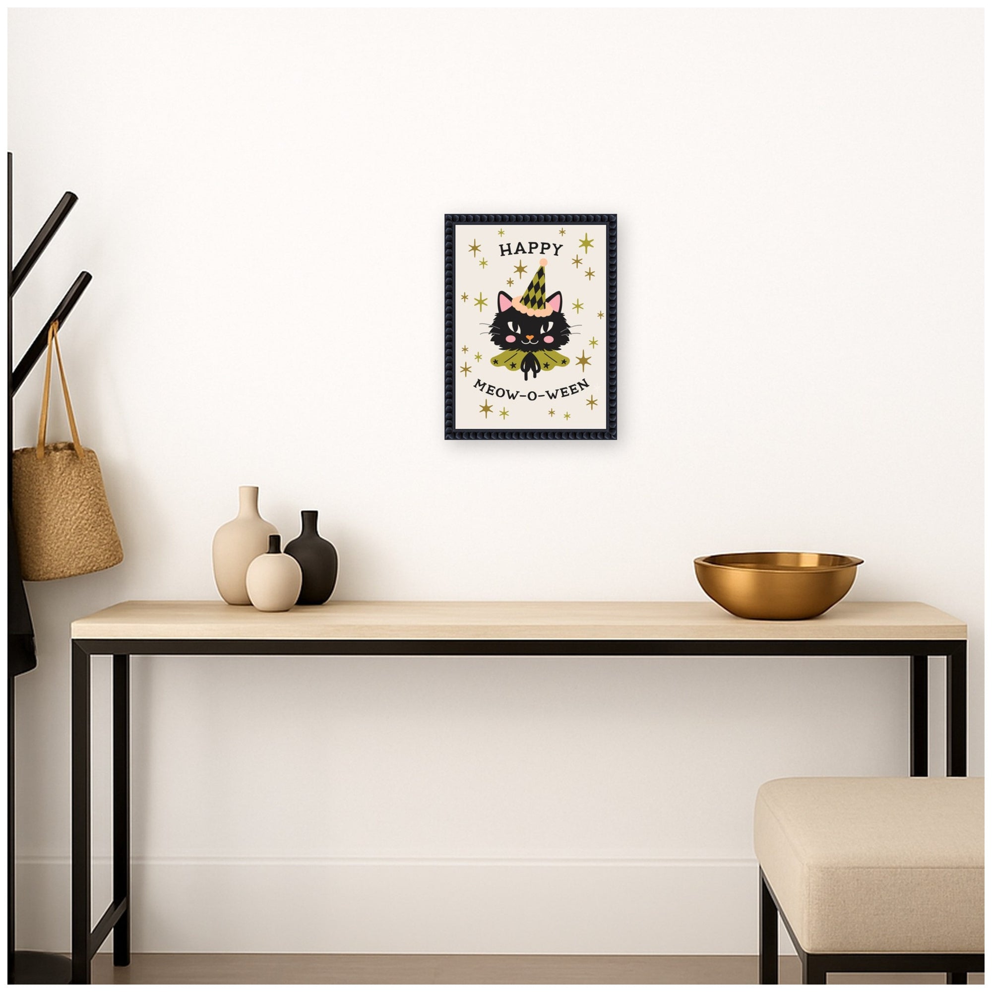 Framed Canvas 10x13 Sylvie Beaded Black 5