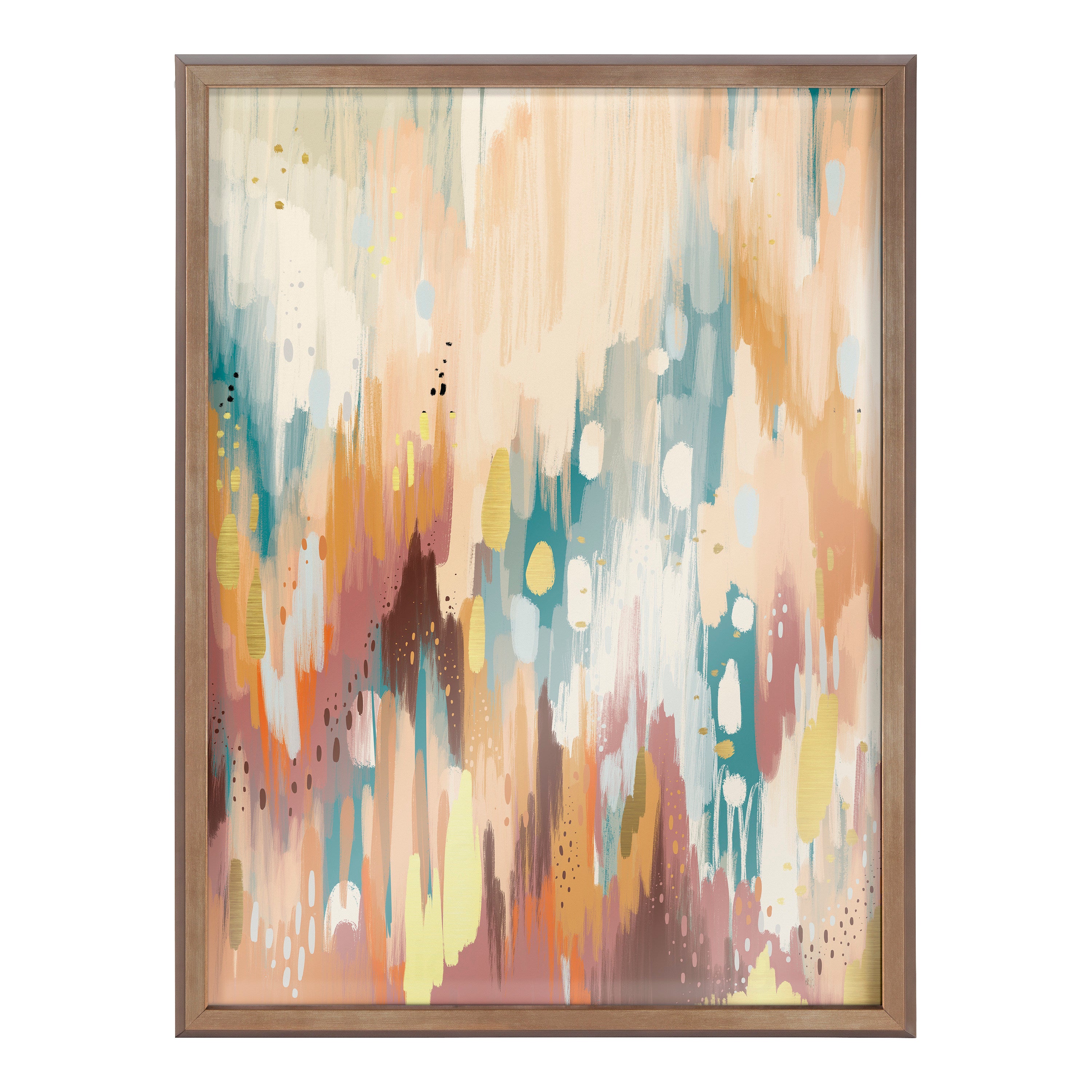 Blake Brushstroke 133 Framed Printed Glass by Jessi Raulet of Ettavee
