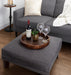 Single Tray Walnut Brown 15.5" Diameter 5