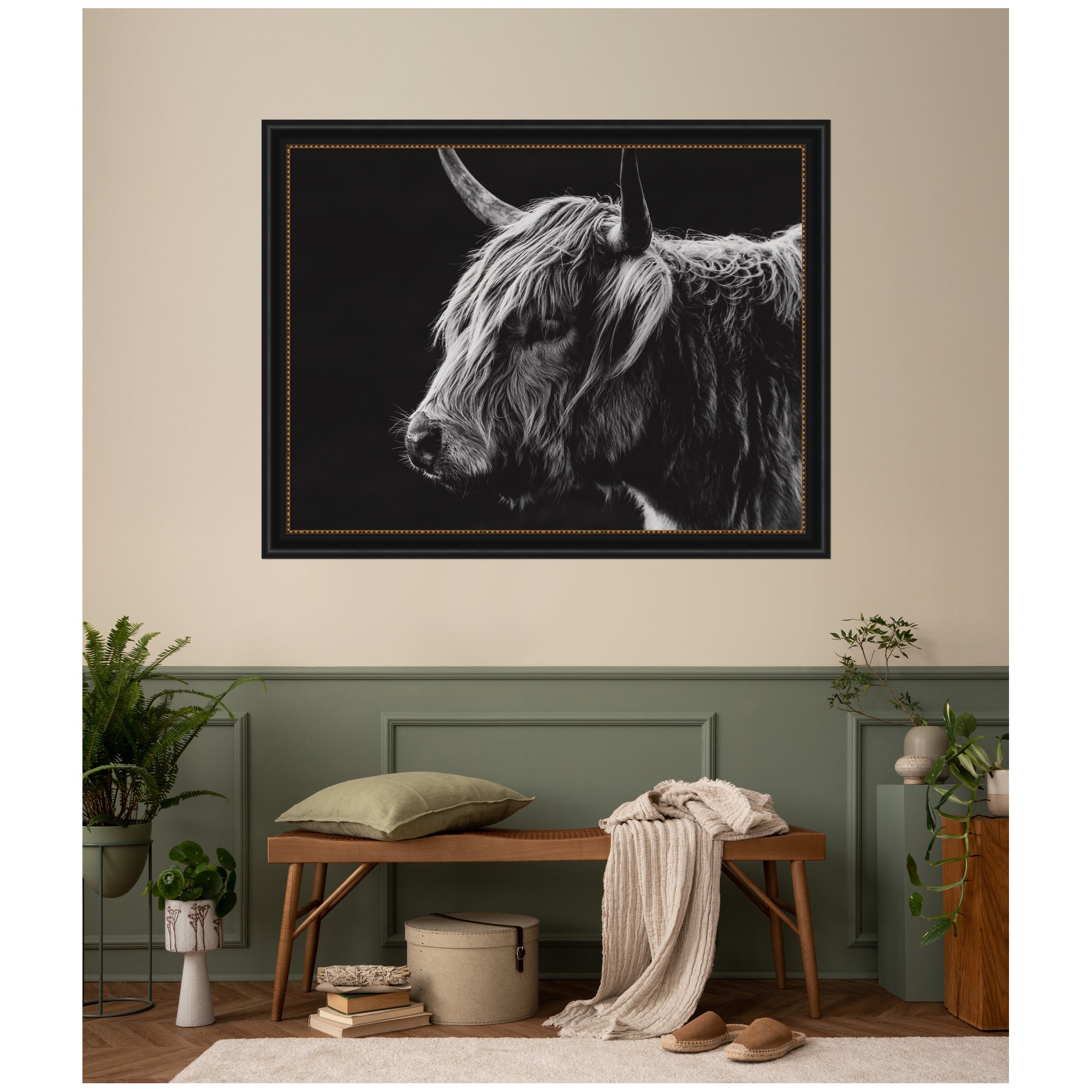 Scottish Highland by Crystal Lynn Collins Framed Wall Art Print