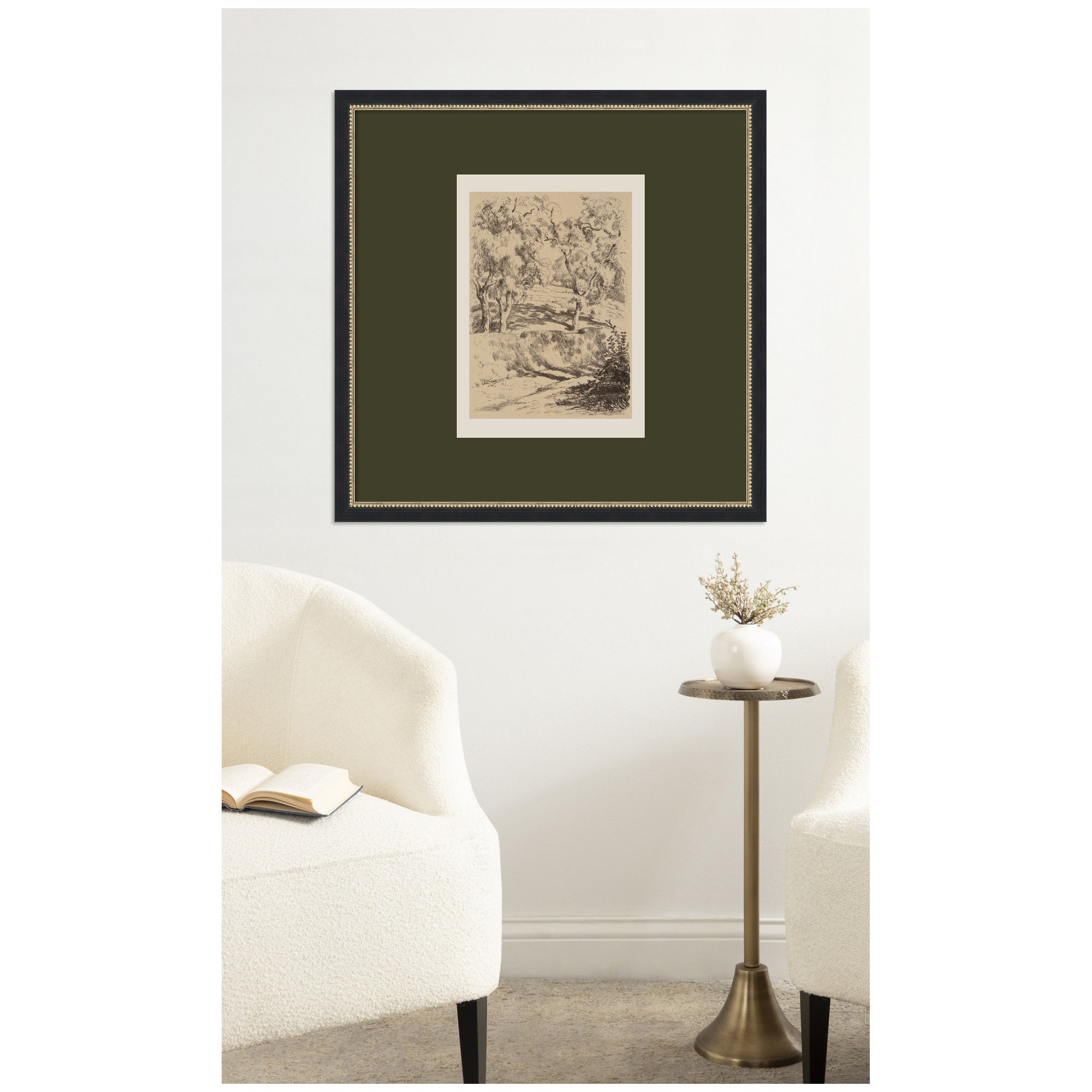 Framed Art 26x26 Belmont Black 6