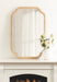 Scallop Mirror Natural Beige 24x36 6