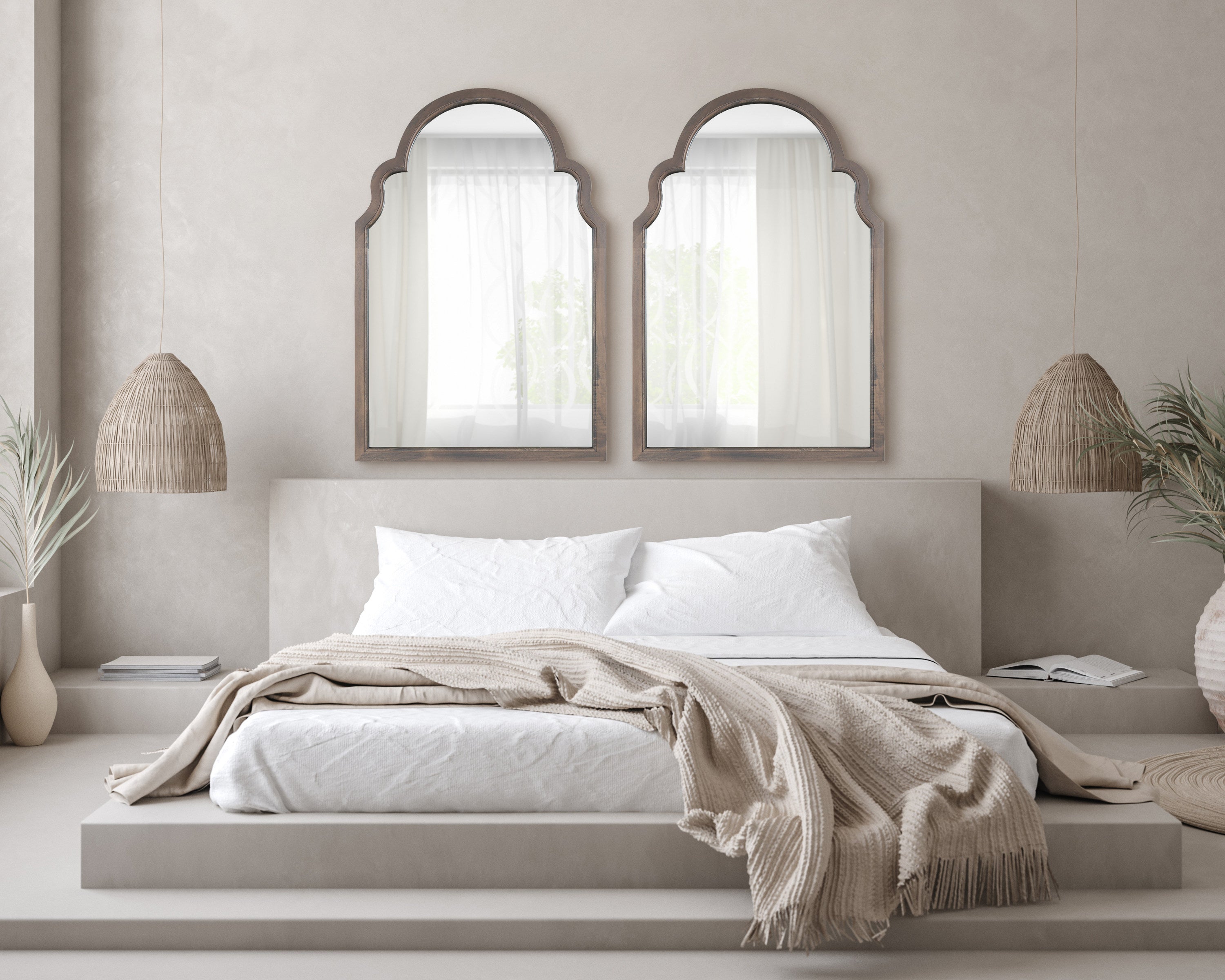Arch Mirror Gray 24x36 7