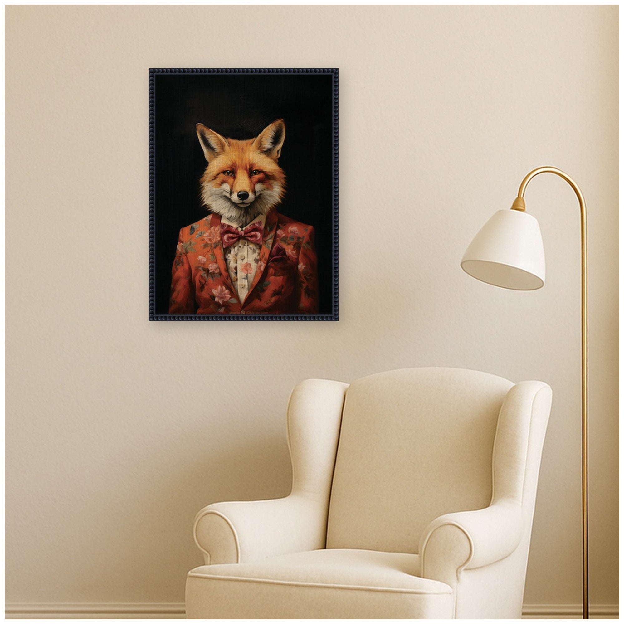 Framed Canvas 18x24 Sylvie Beaded Black 7