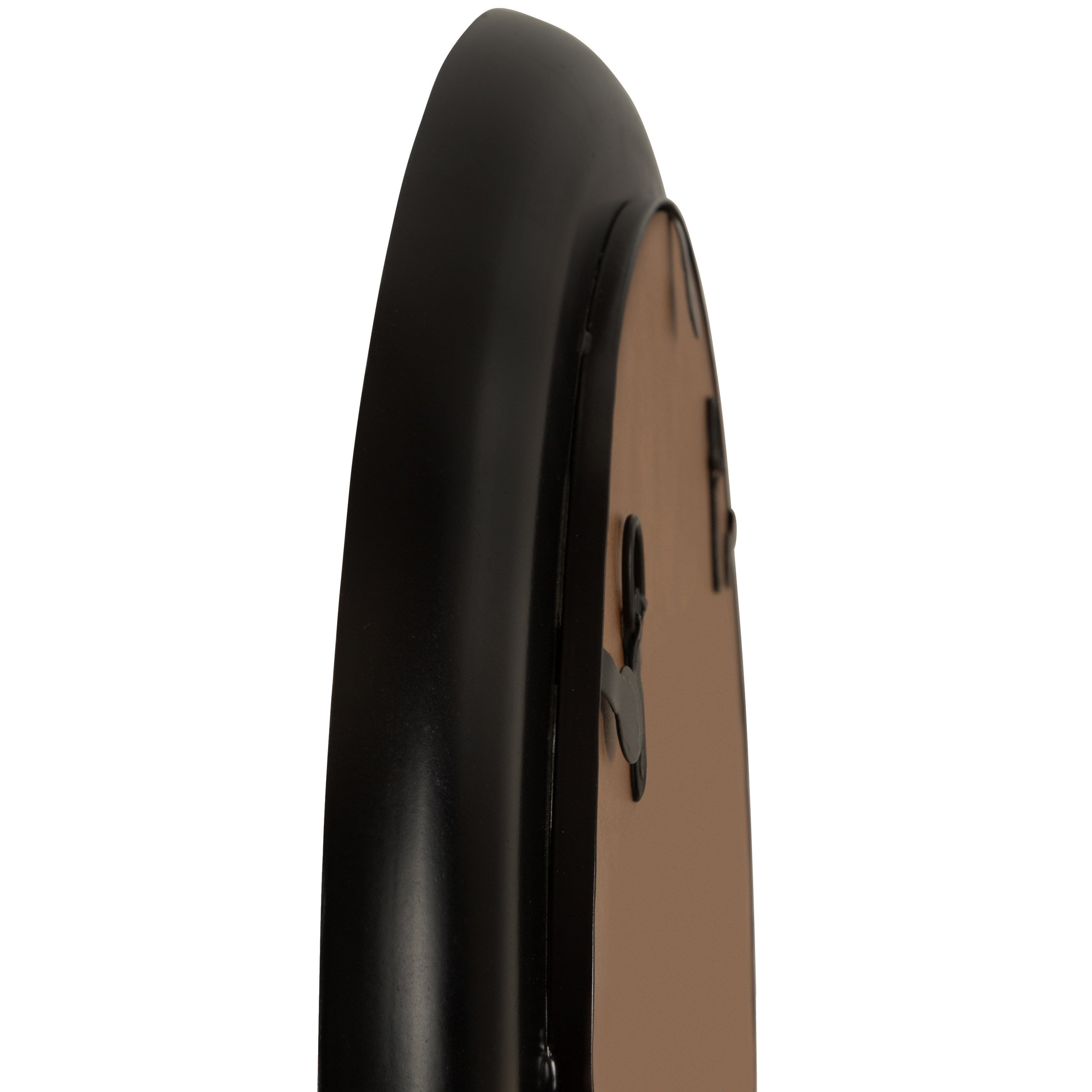 Round Mirror Teal Black 22x22 6