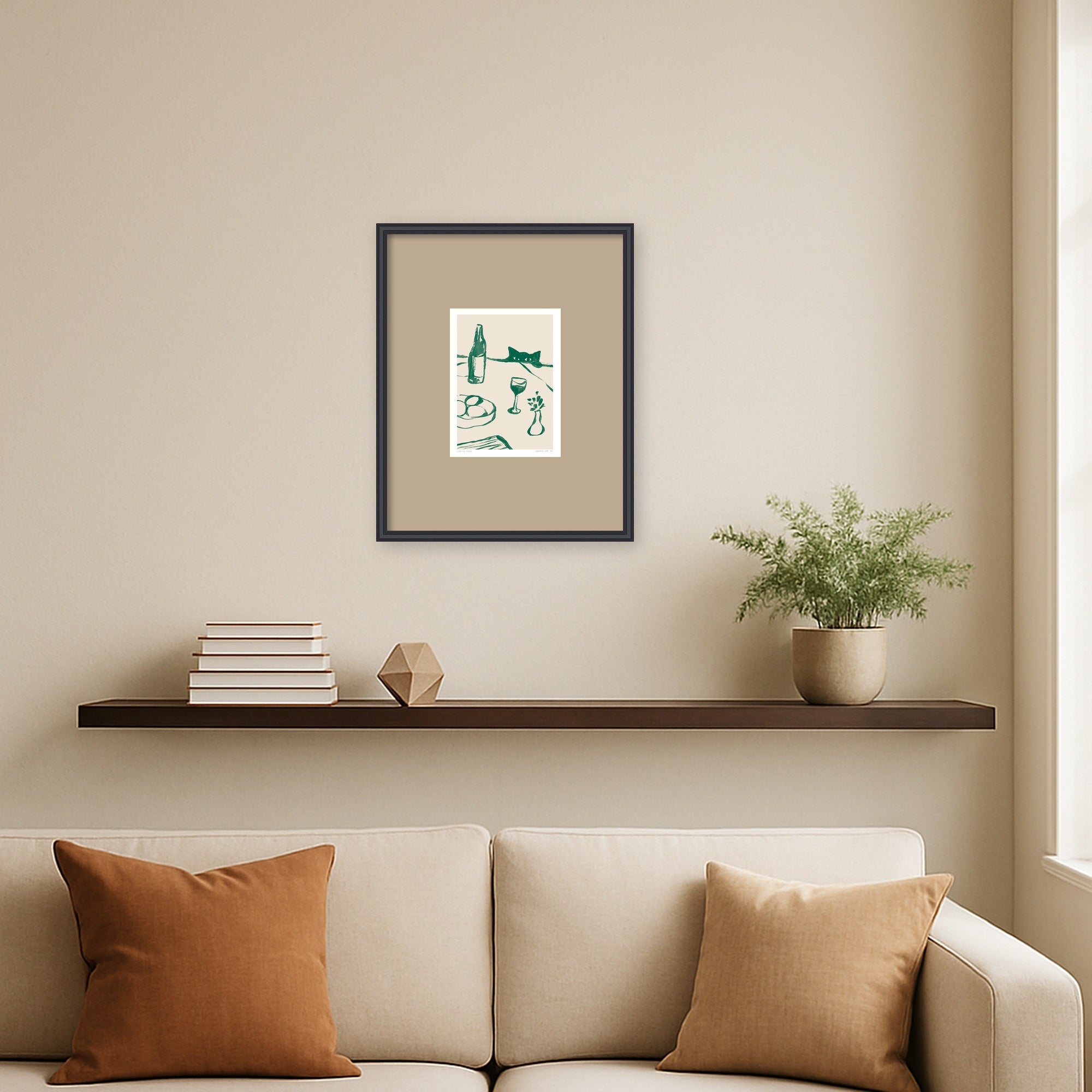 Framed Art 17 x 21 Edith Black 6
