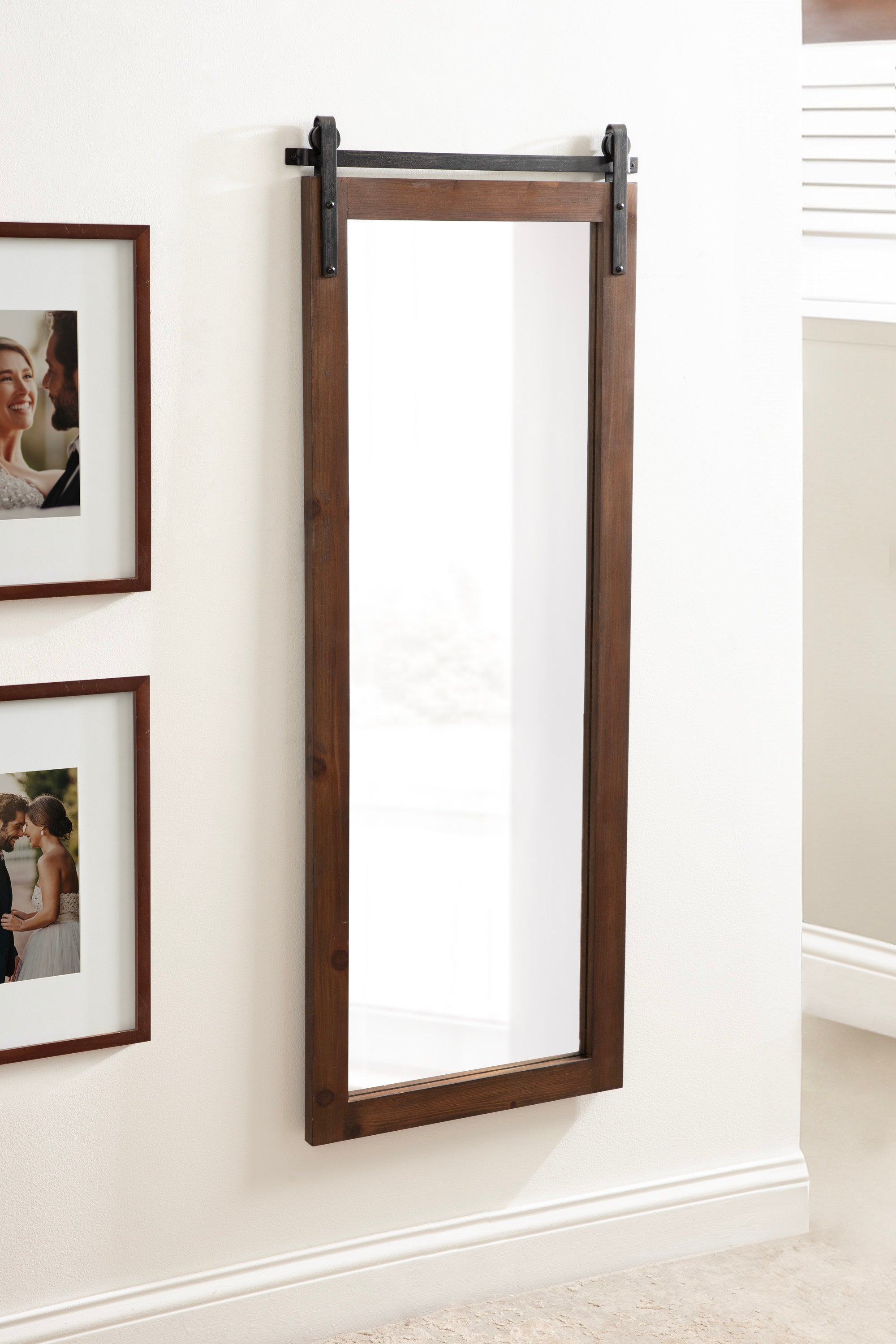 Full Length Mirror 20x51 Walnut Brown 7
