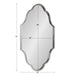 Scallop Mirror Silver 23x37 5