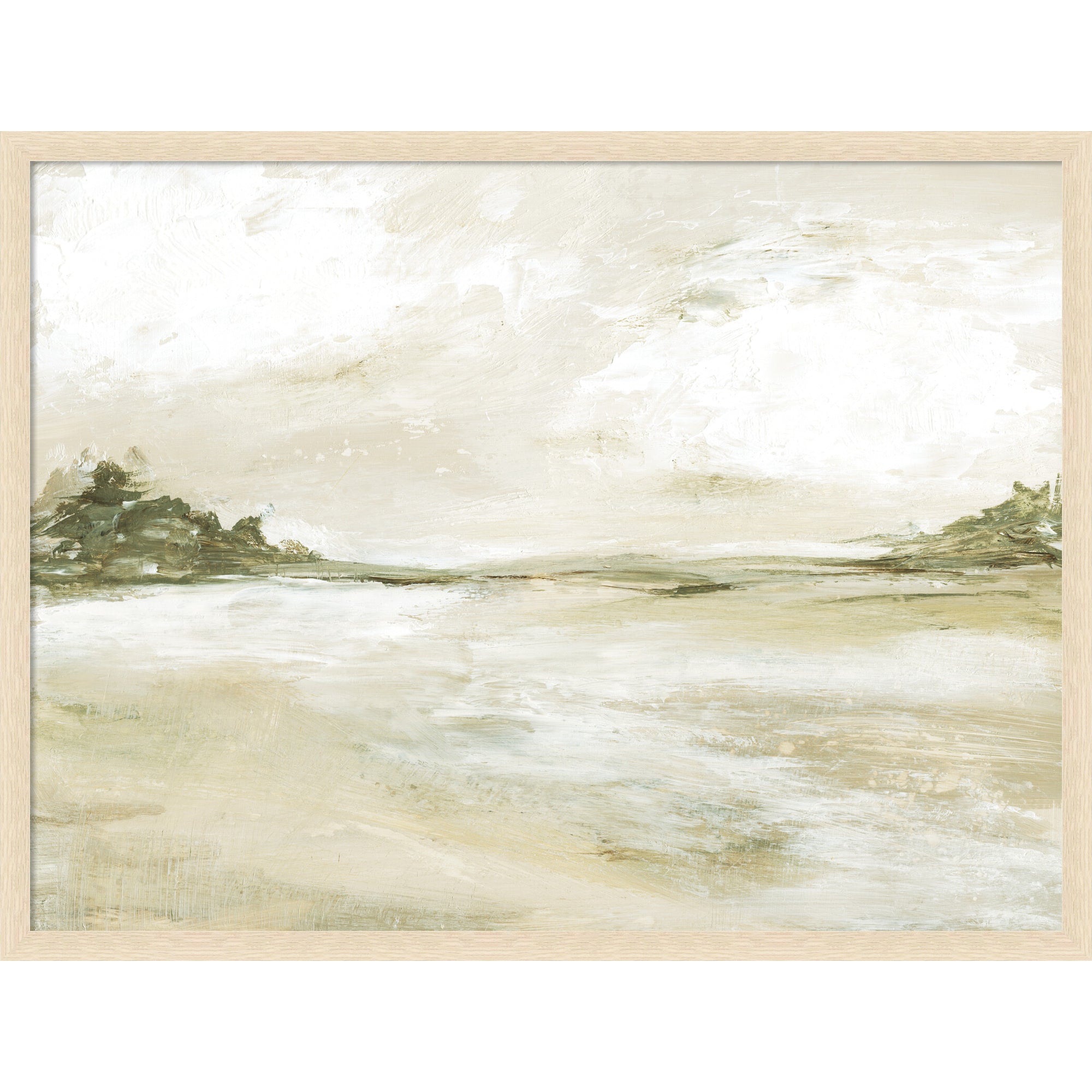 Mounted Canvas 38x29 Woodgrain Stripe Blonde 1