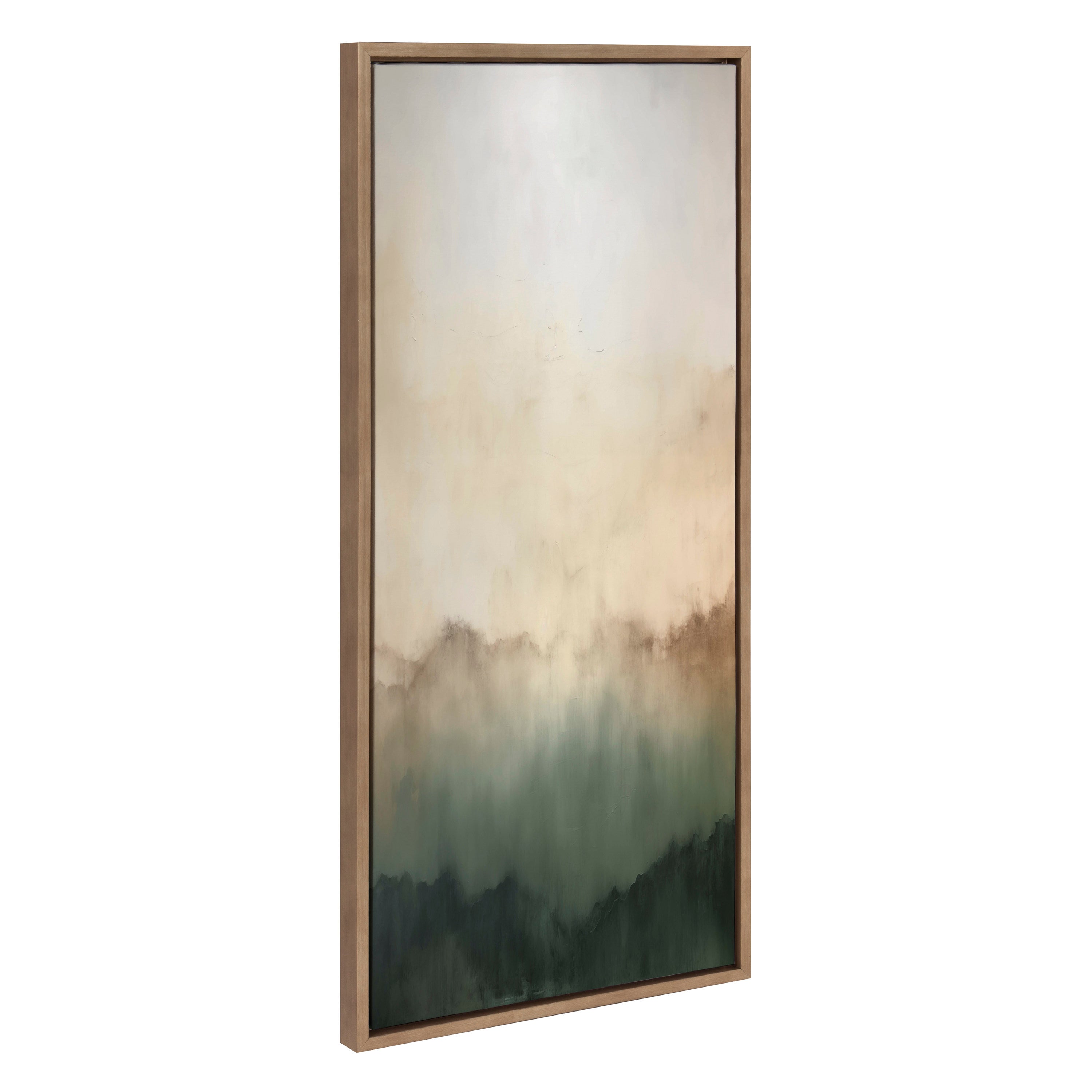 Framed Canvas 18x40 Sylvie Dark Gold 1