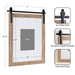 Wall Frame Rustic Brown 16x20 matted to 8x10 2