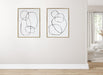 Art Set Sylvie Bright Gold 2 Piece Set 28x38 5