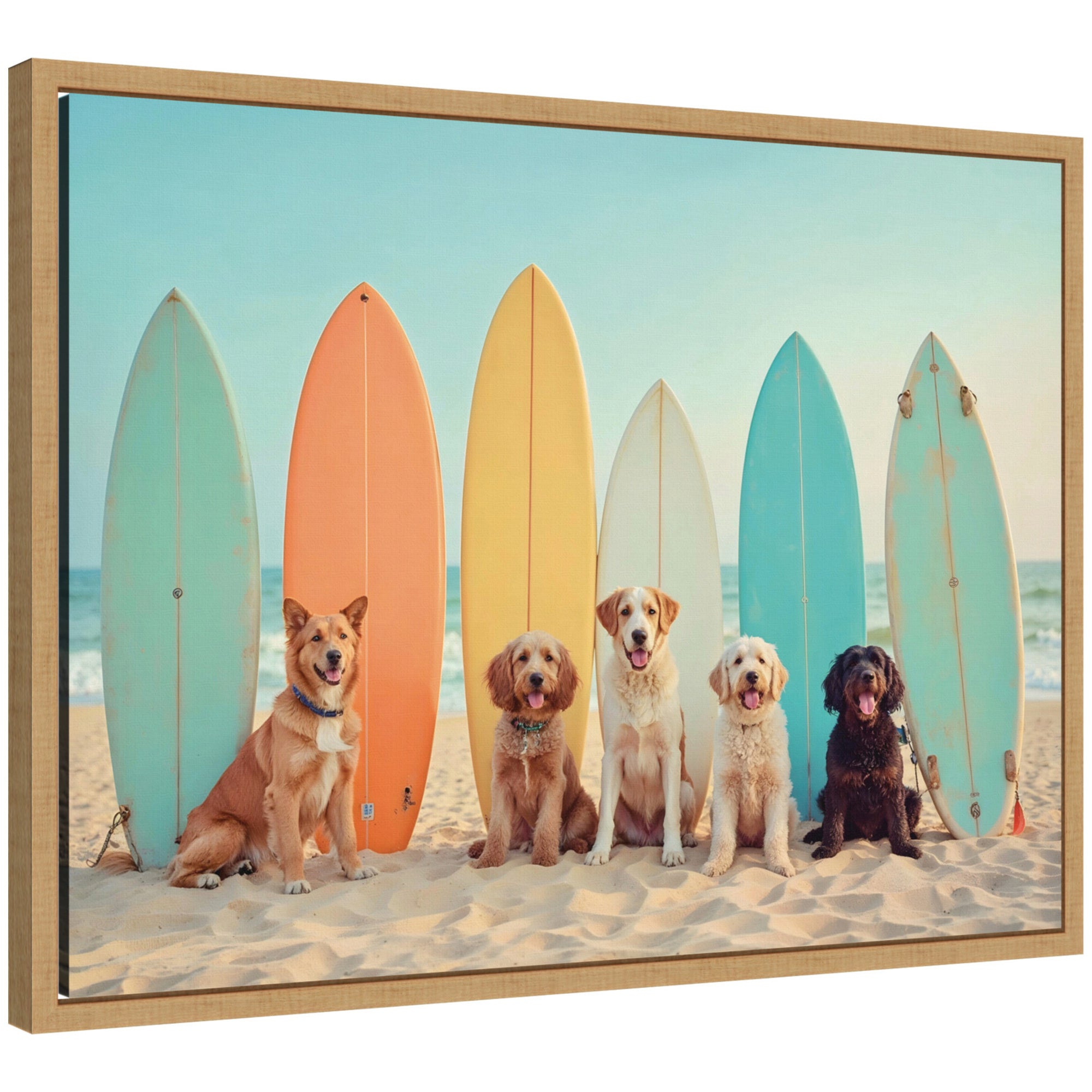 Framed Canvas Sylvie Natural 24x18 1