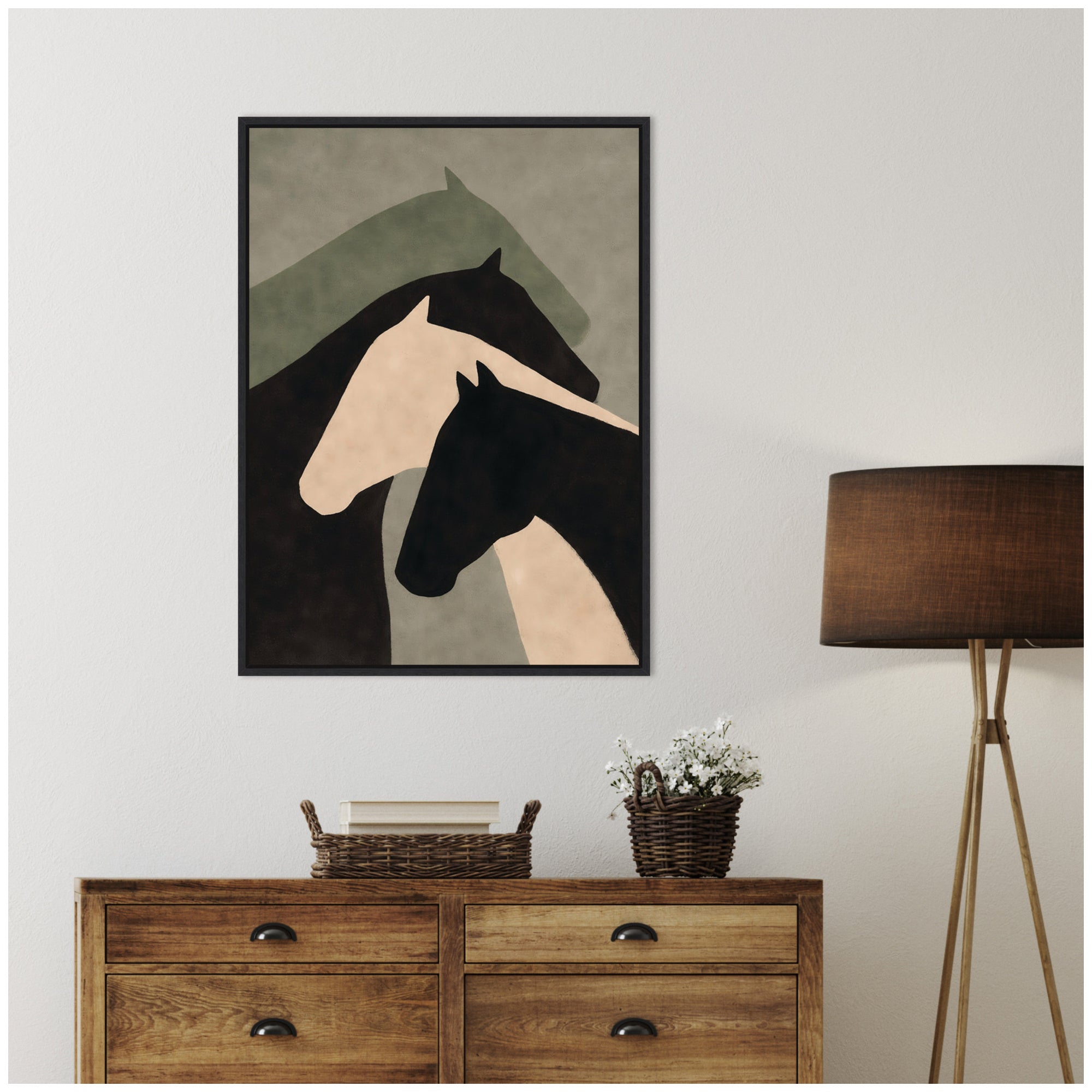 Framed Canvas 28x38 Sylvie Black 7