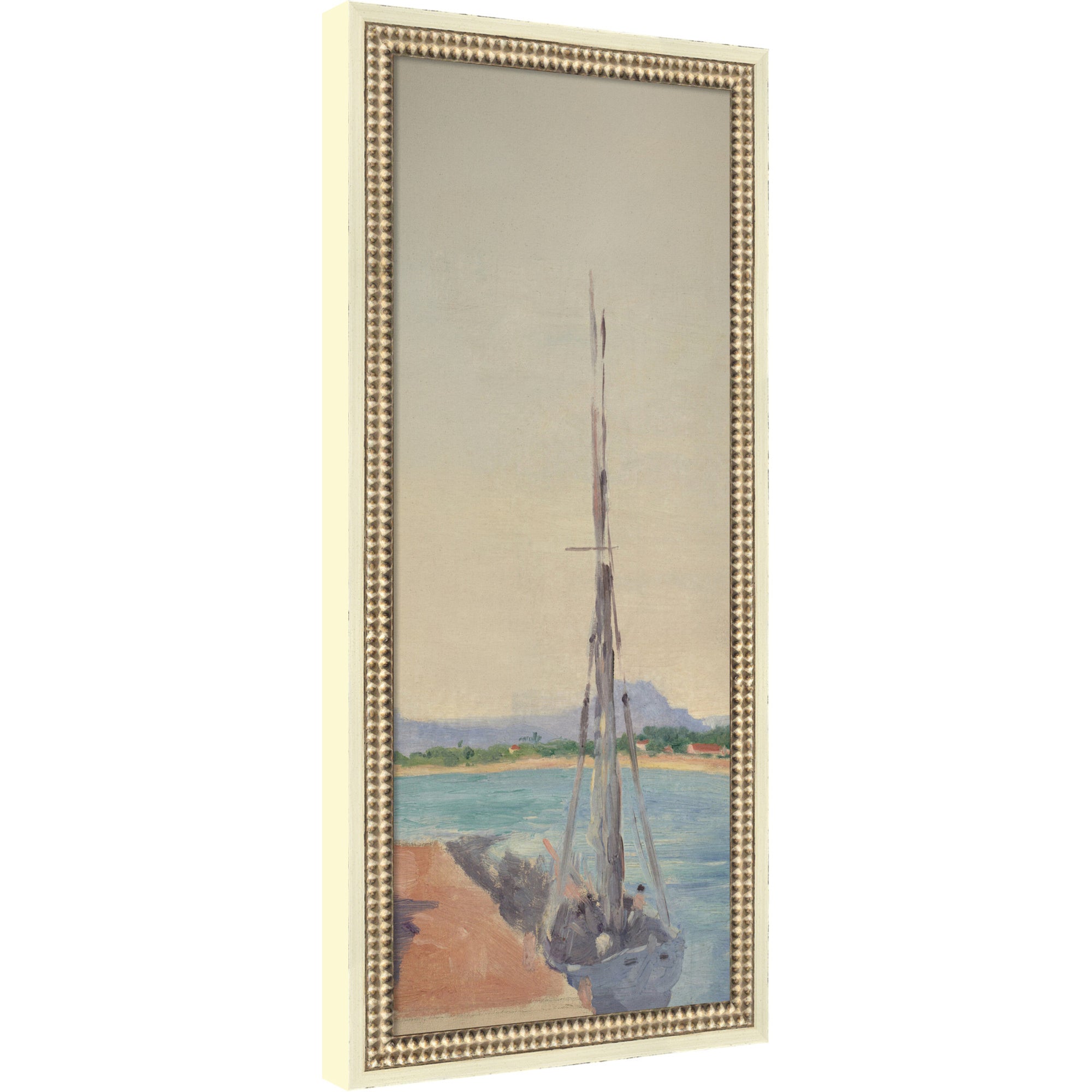 Mounted Canvas 12x26 Castellan Distressed White 5
