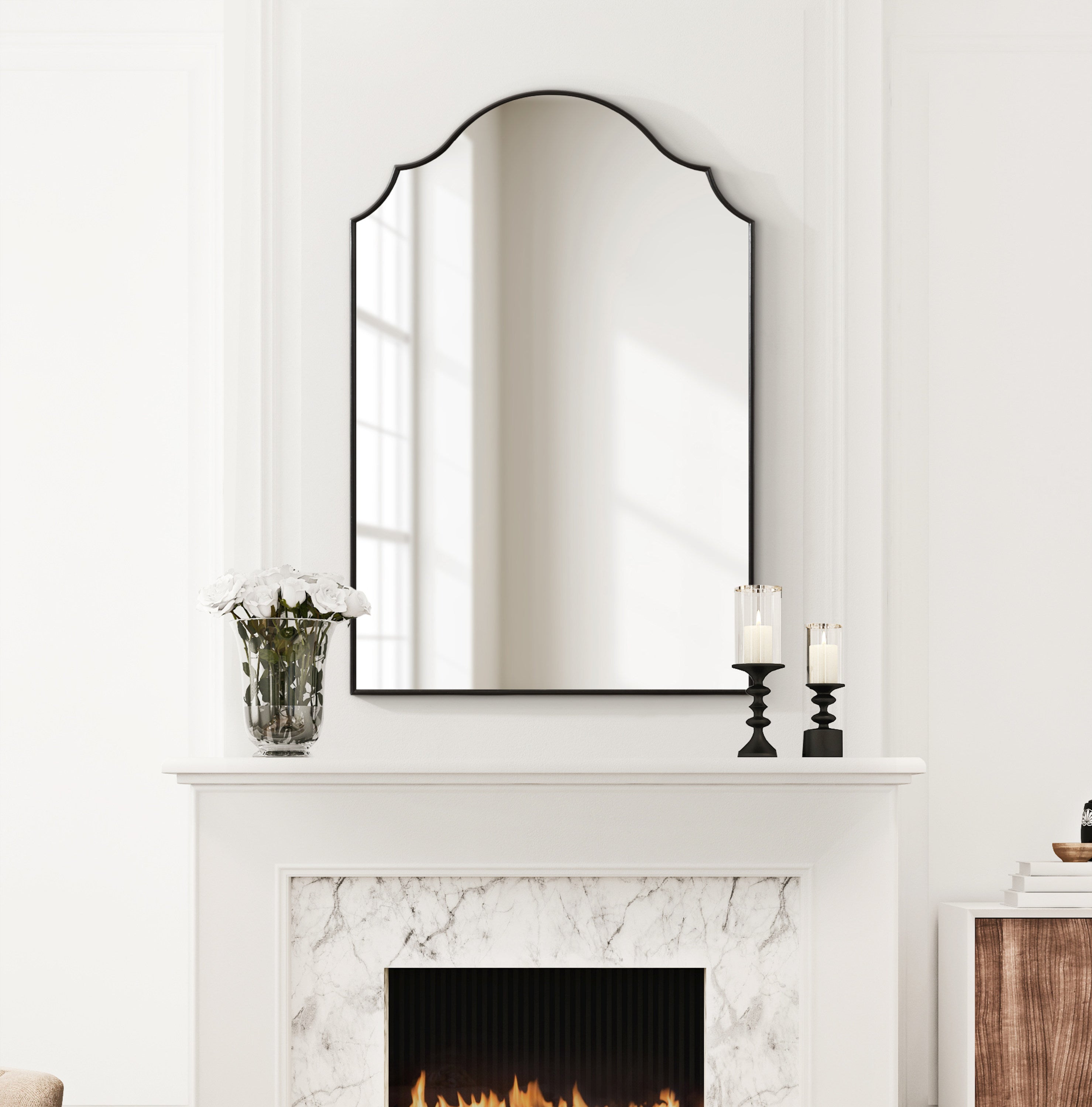 Arch Mirror Black 24x36 7