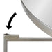 Side Table Silver Mirror 18.25x18.25x22 5