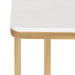 C Table White Gold 12x19x27 4