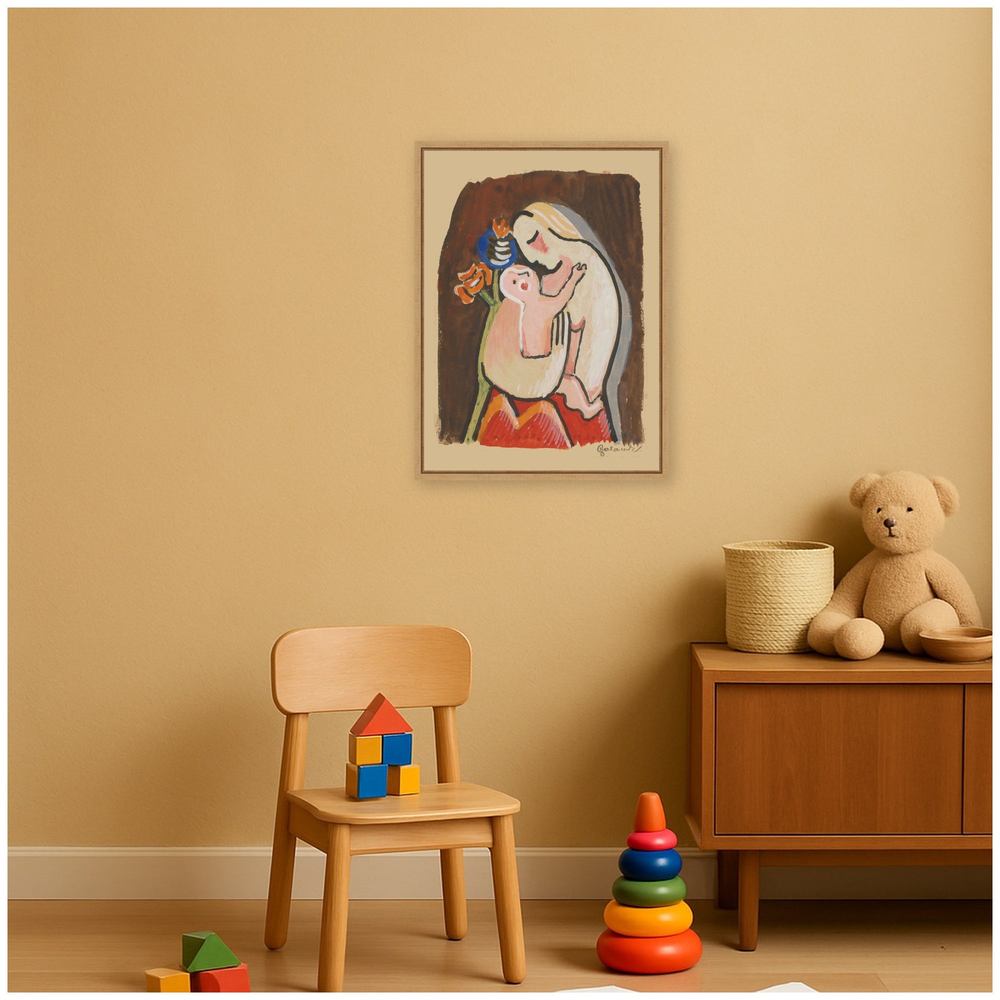 Matka 1938 Mikulas Galanda by Nostalgia Prints Framed Canvas Wall Art Print