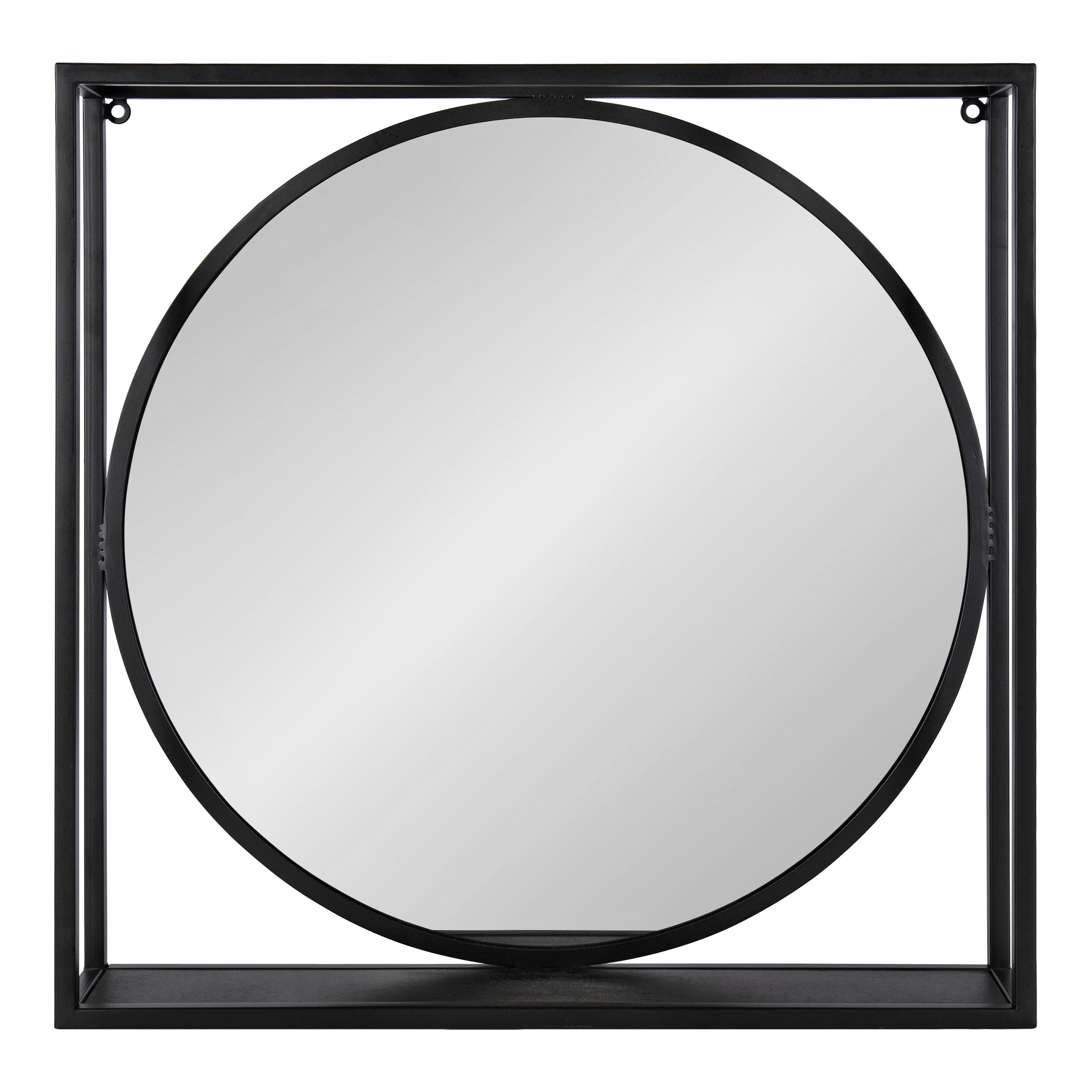 McCauley Decorative Metal Mirror with Shelf