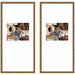 Wall Frame Belvedere Bronze 14x30 matted to 8x10 1