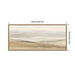 Framed Canvas Sylvie Dark Gold 40x18 2