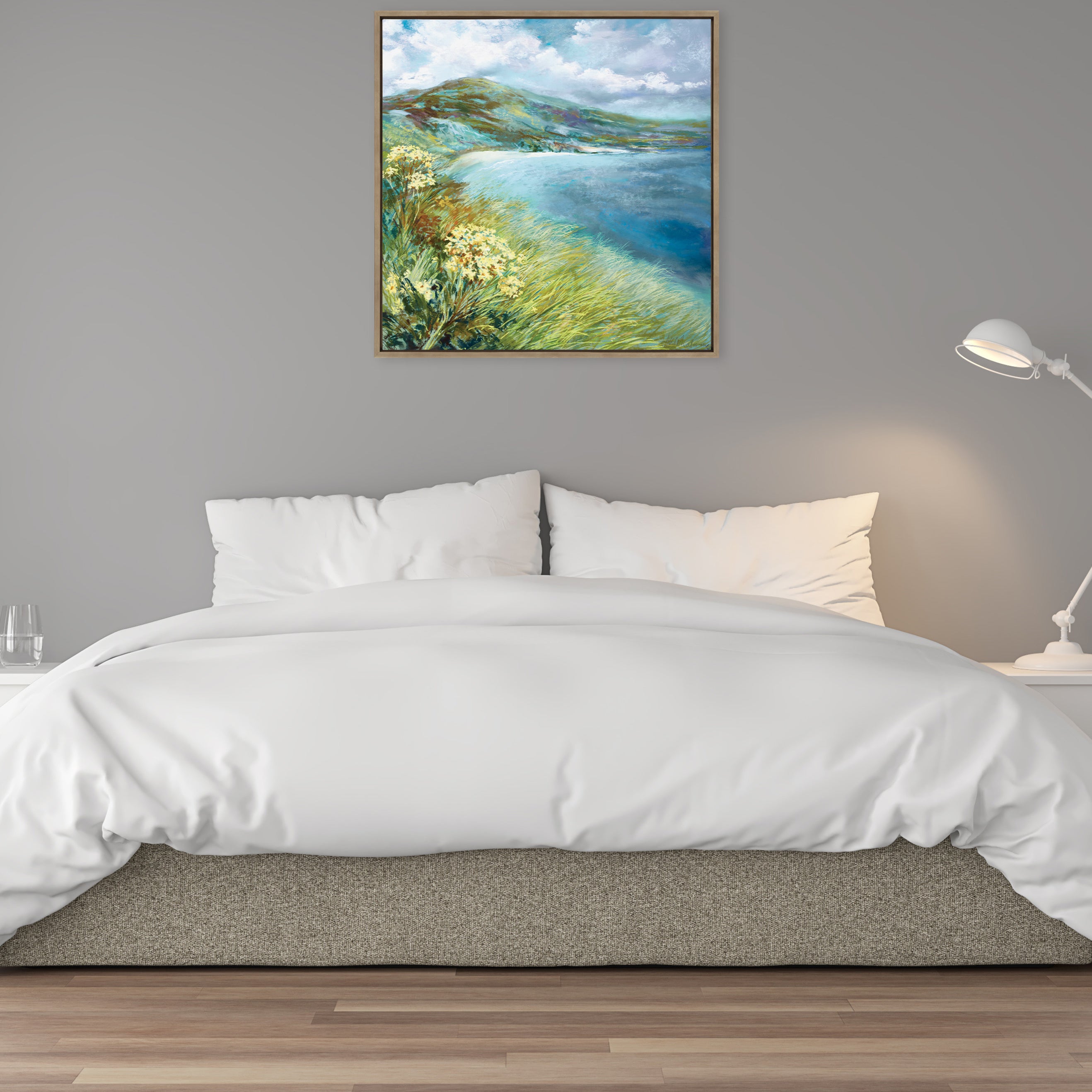 Framed Canvas 30x30 Sylvie Dark Gold 6