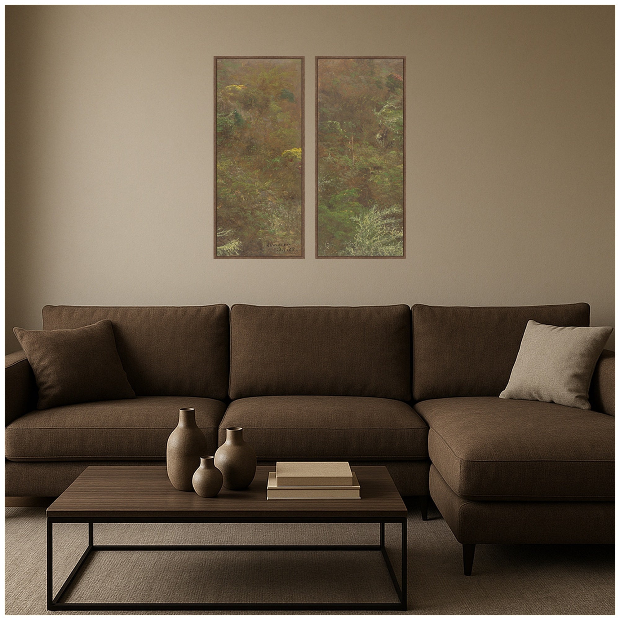 Art Set 2 Piece Set 18x40 Sylvie Walnut 5