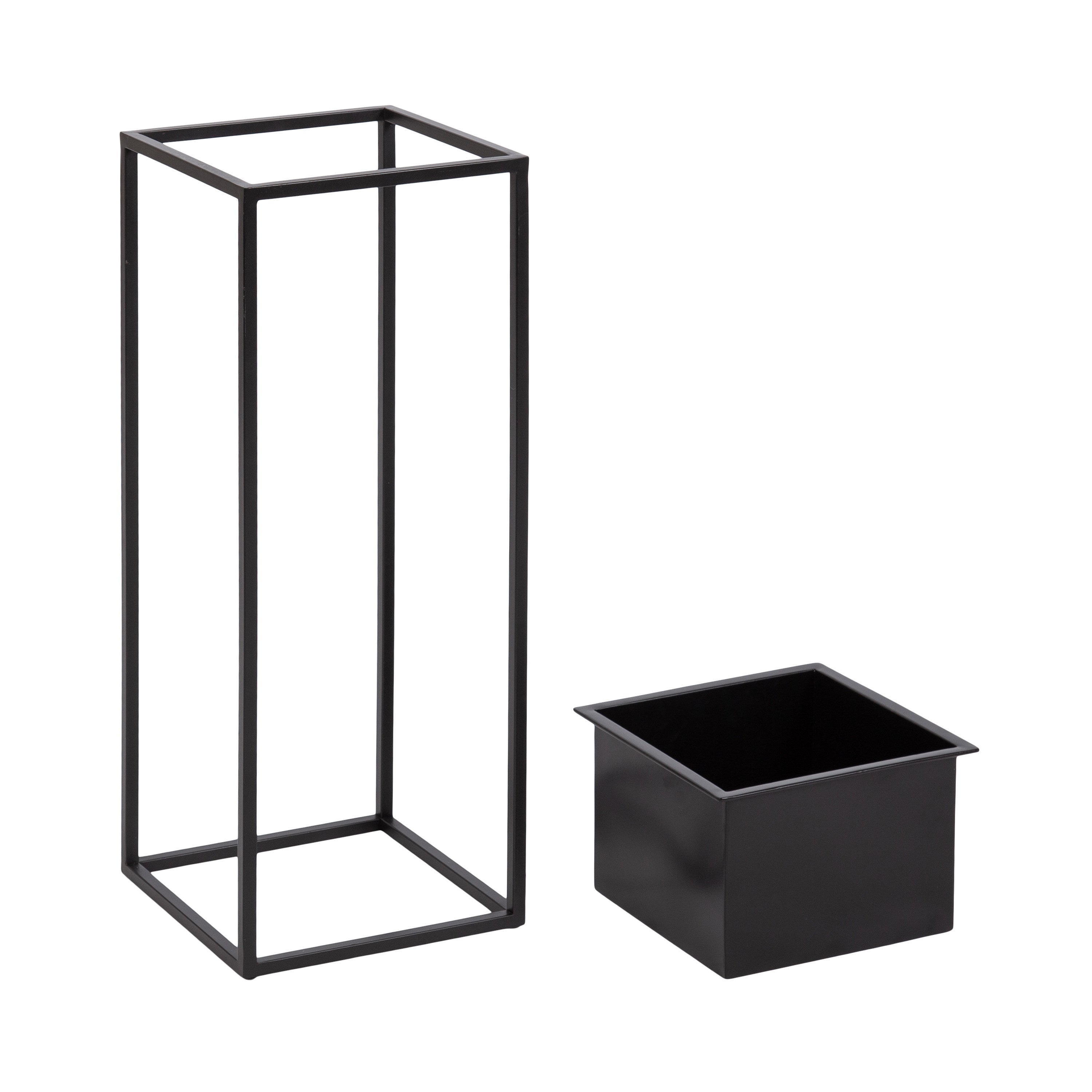 Palade Free Standing Metal Planter Set