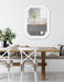 Octagon Mirror White 28x36 7